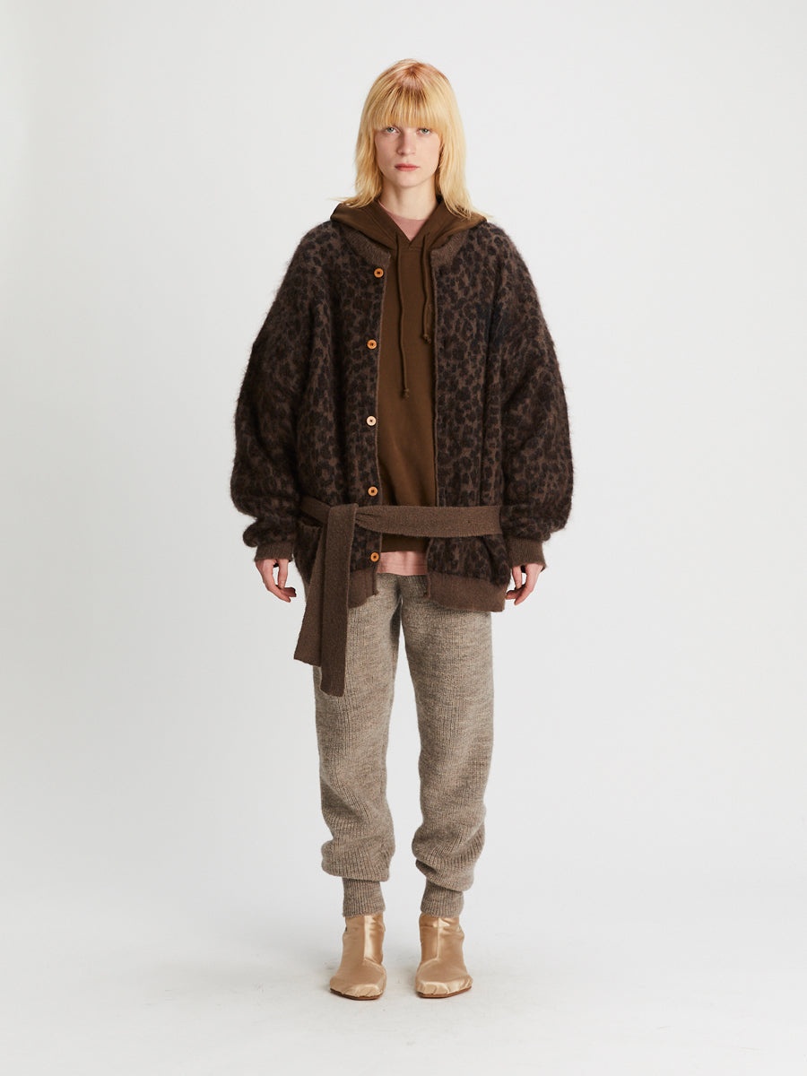Stray Cardigan Brown Black Pois - 2