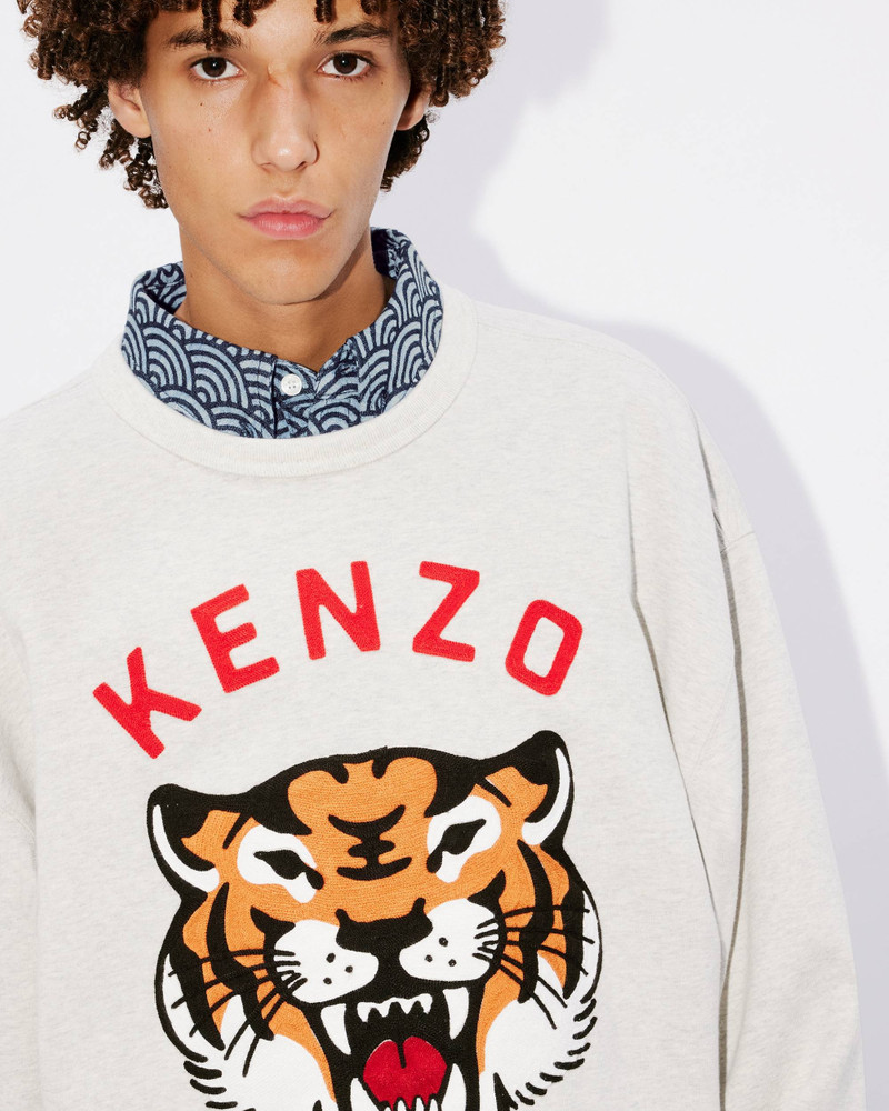 'KENZO Lucky Tiger' embroidered oversized genderless sweatshirt 6