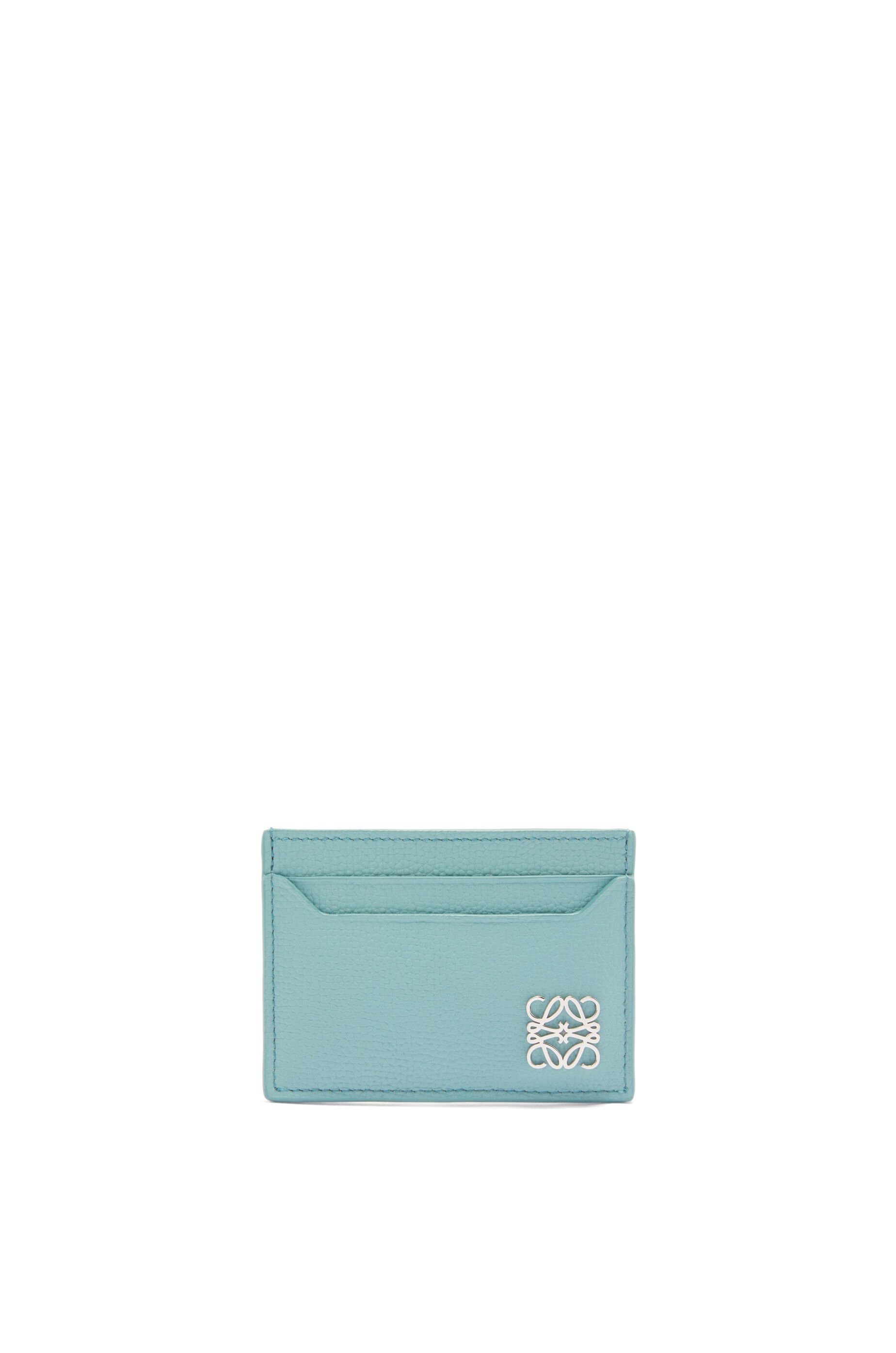 Anagram plain cardholder in pebble grained calfskin - 1