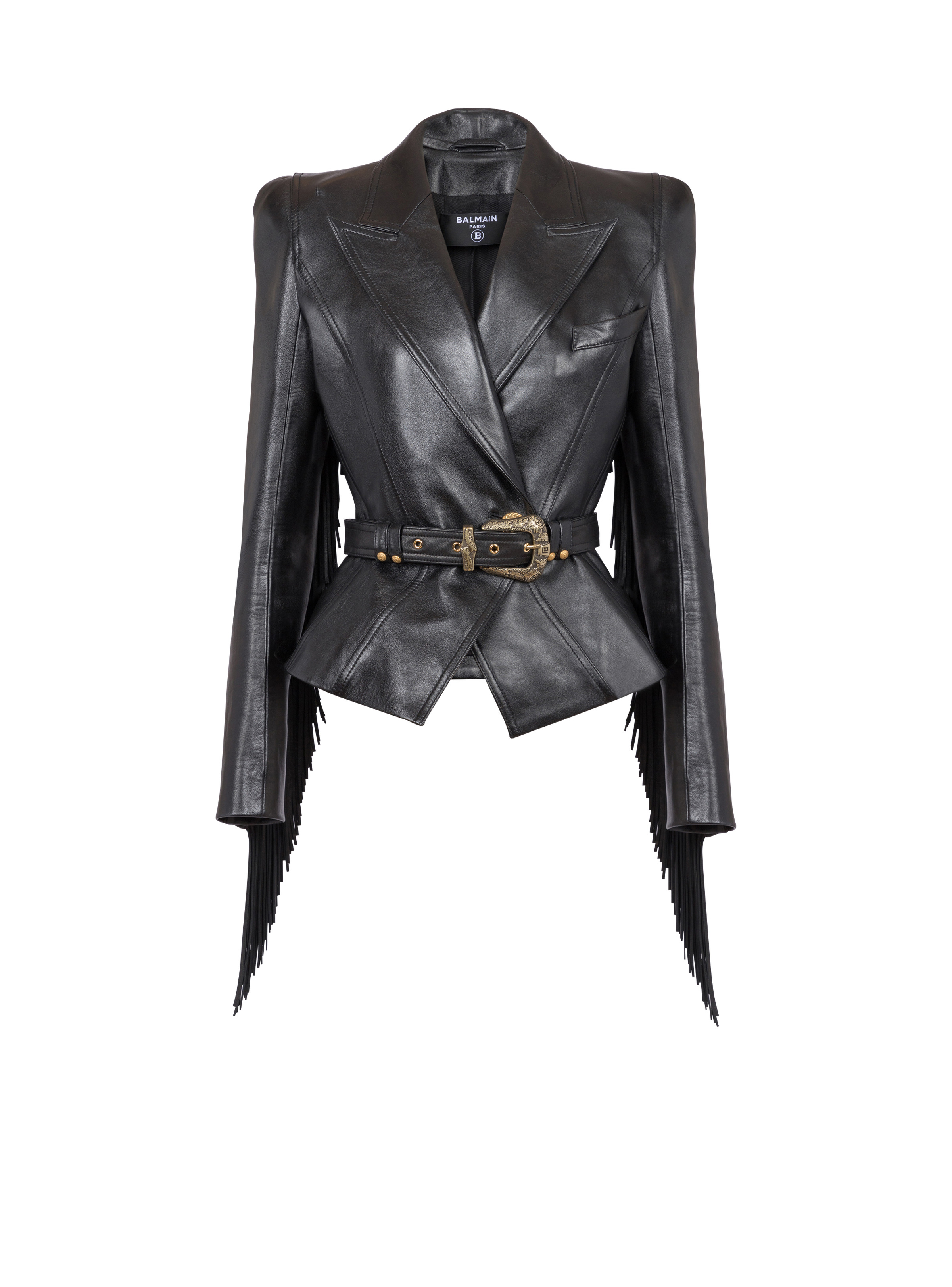 Jolie Madame fringed leather jacket - 1