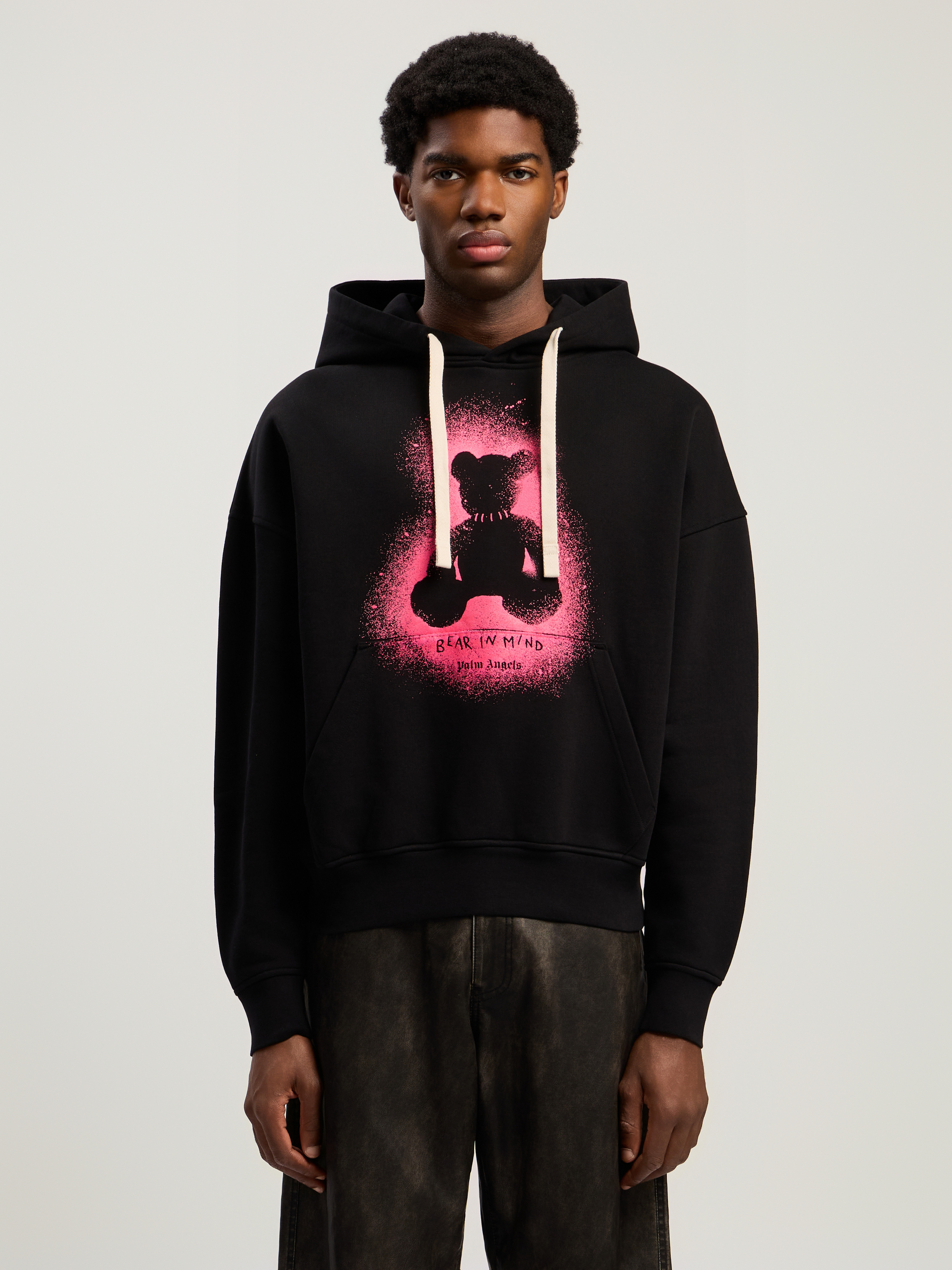 Spray Bear Loose Hoodie - 3