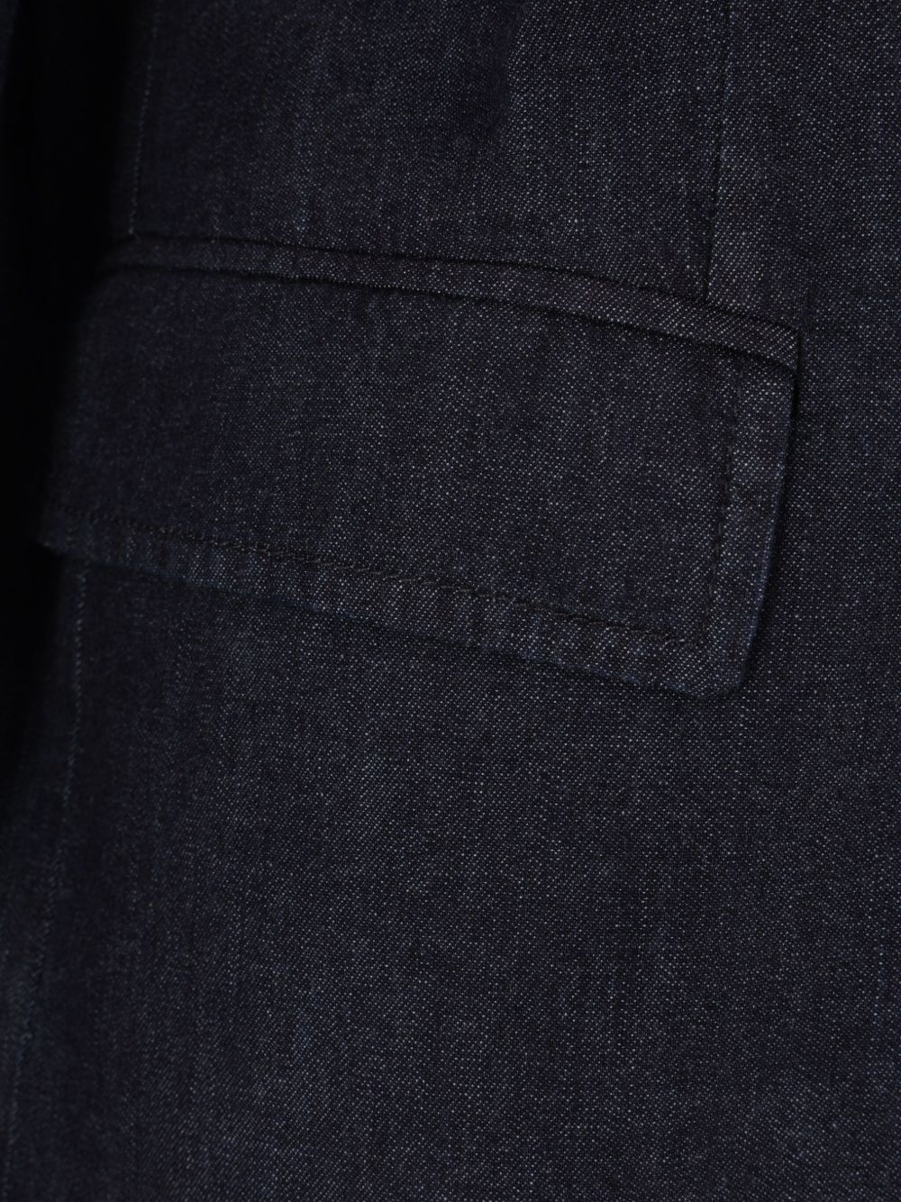 double-breasted denim blazer - 3
