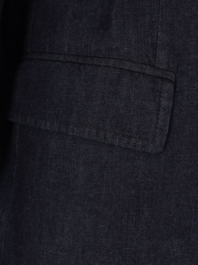 double-breasted denim blazer 3