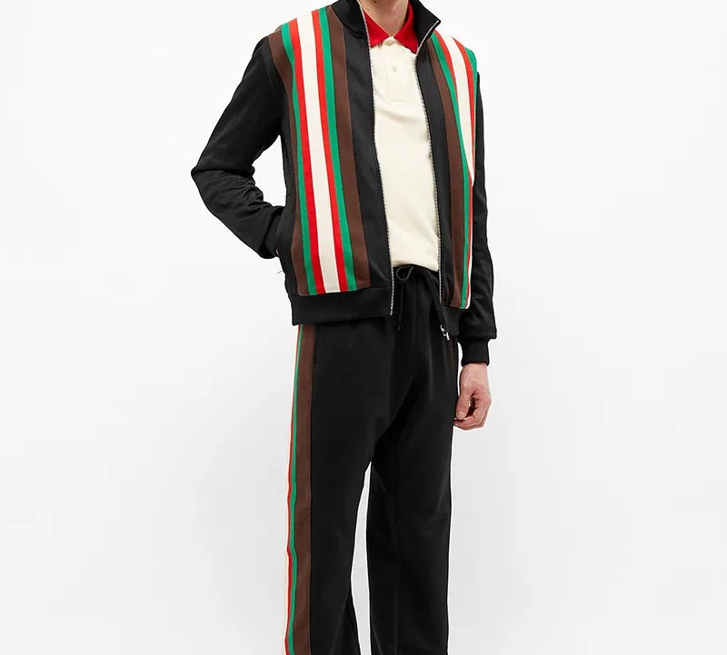 Gucci Vintage Plain Knit Zip-Up Jacket For Men Black 615731-XJCFQ-1060 - 4