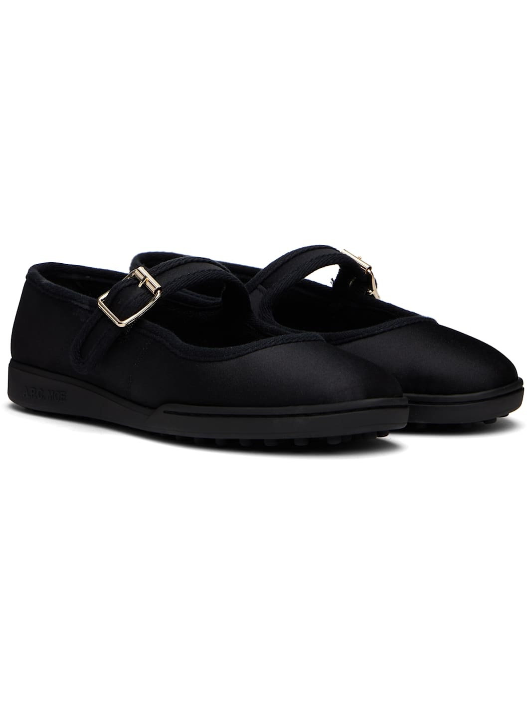 Black Moe Mary Jane Ballerina Flats - 4