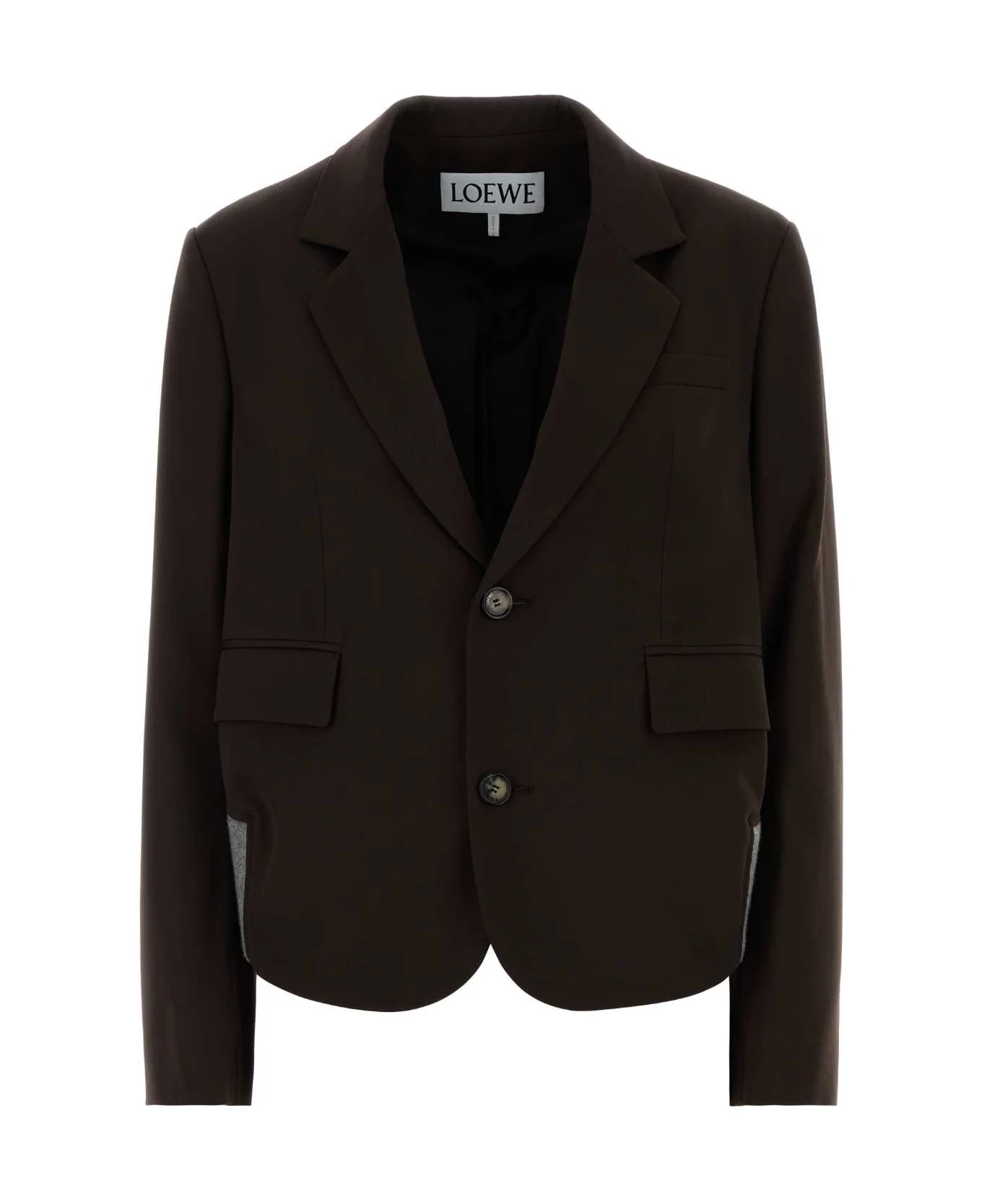 Chocolate Wool Blazer - 1