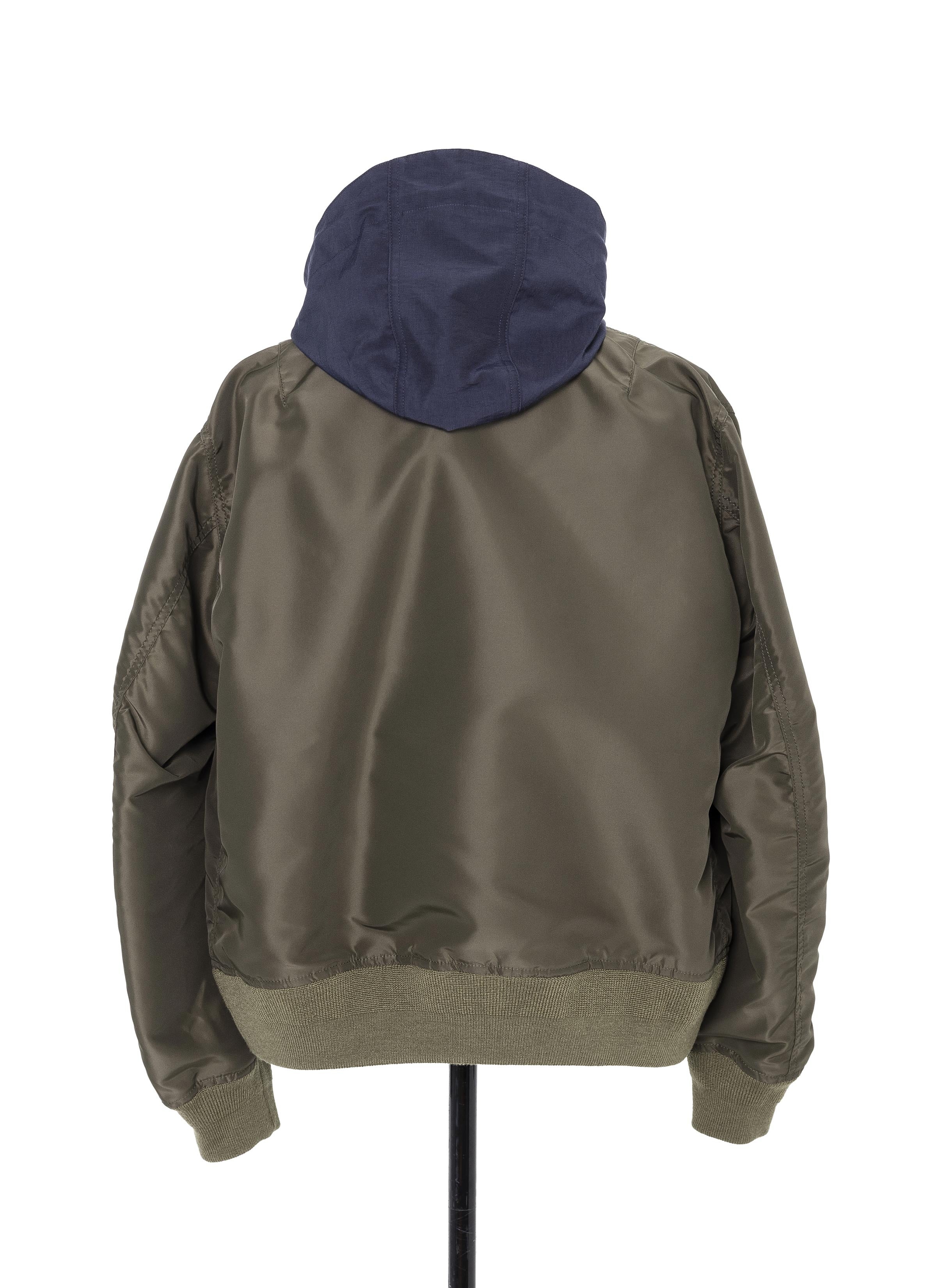 Nylon Twill x Grosgrain Blouson - 3