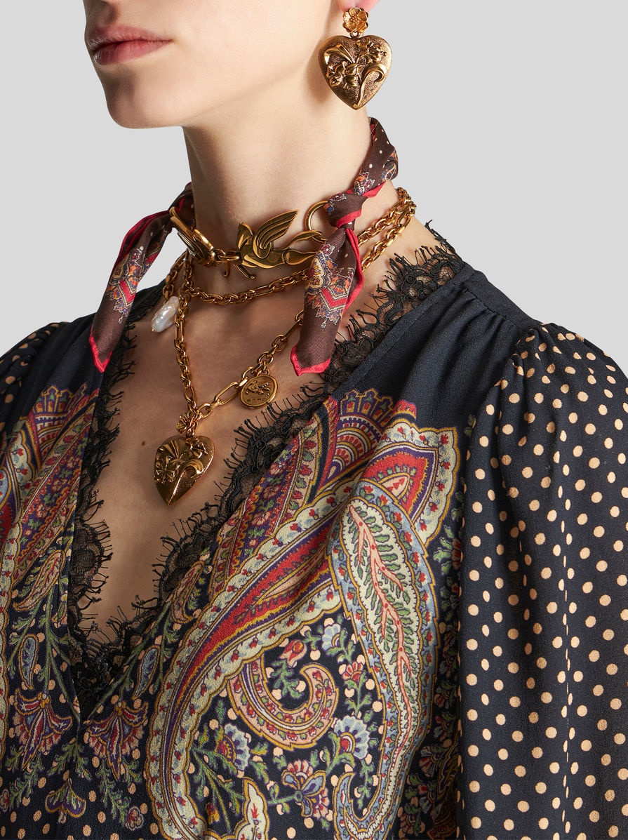 ETRO Silk Paisley Mini Dress