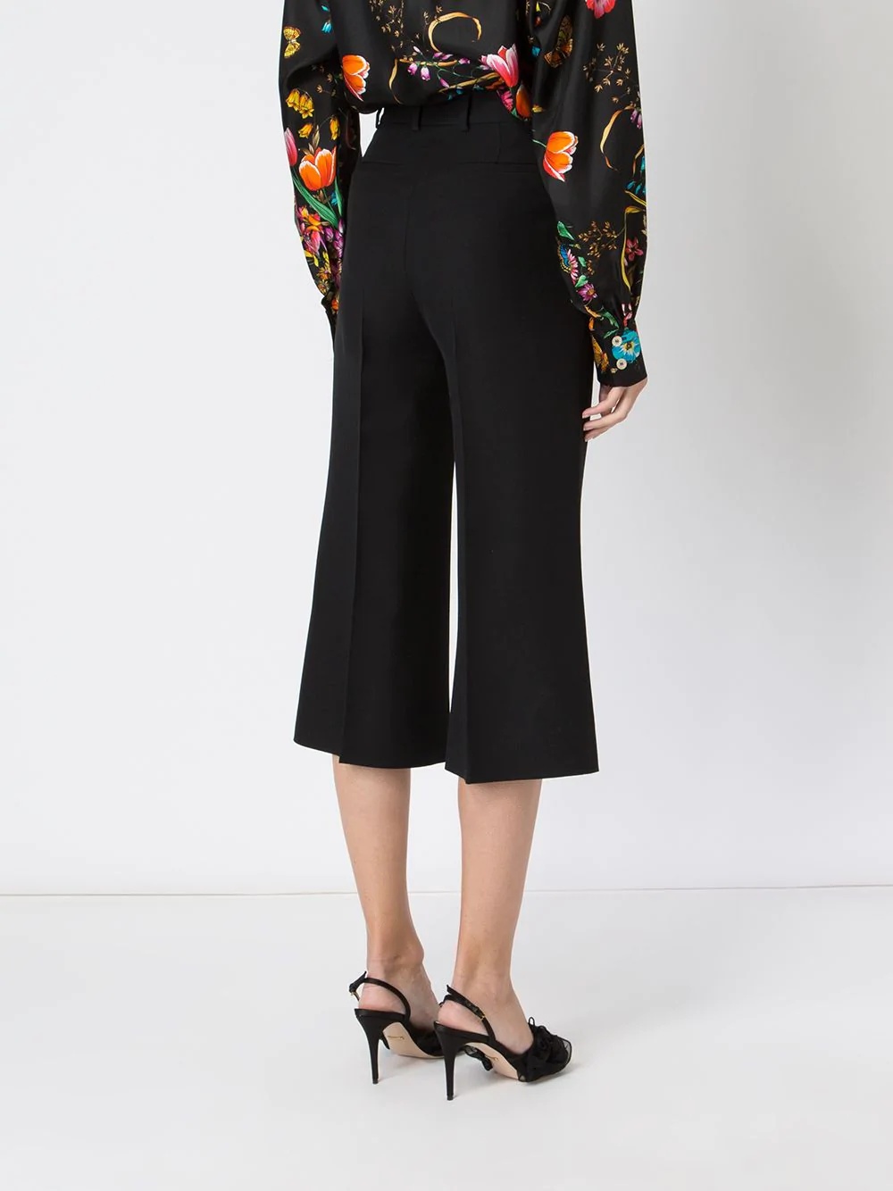 pleated cropped trousers - 4