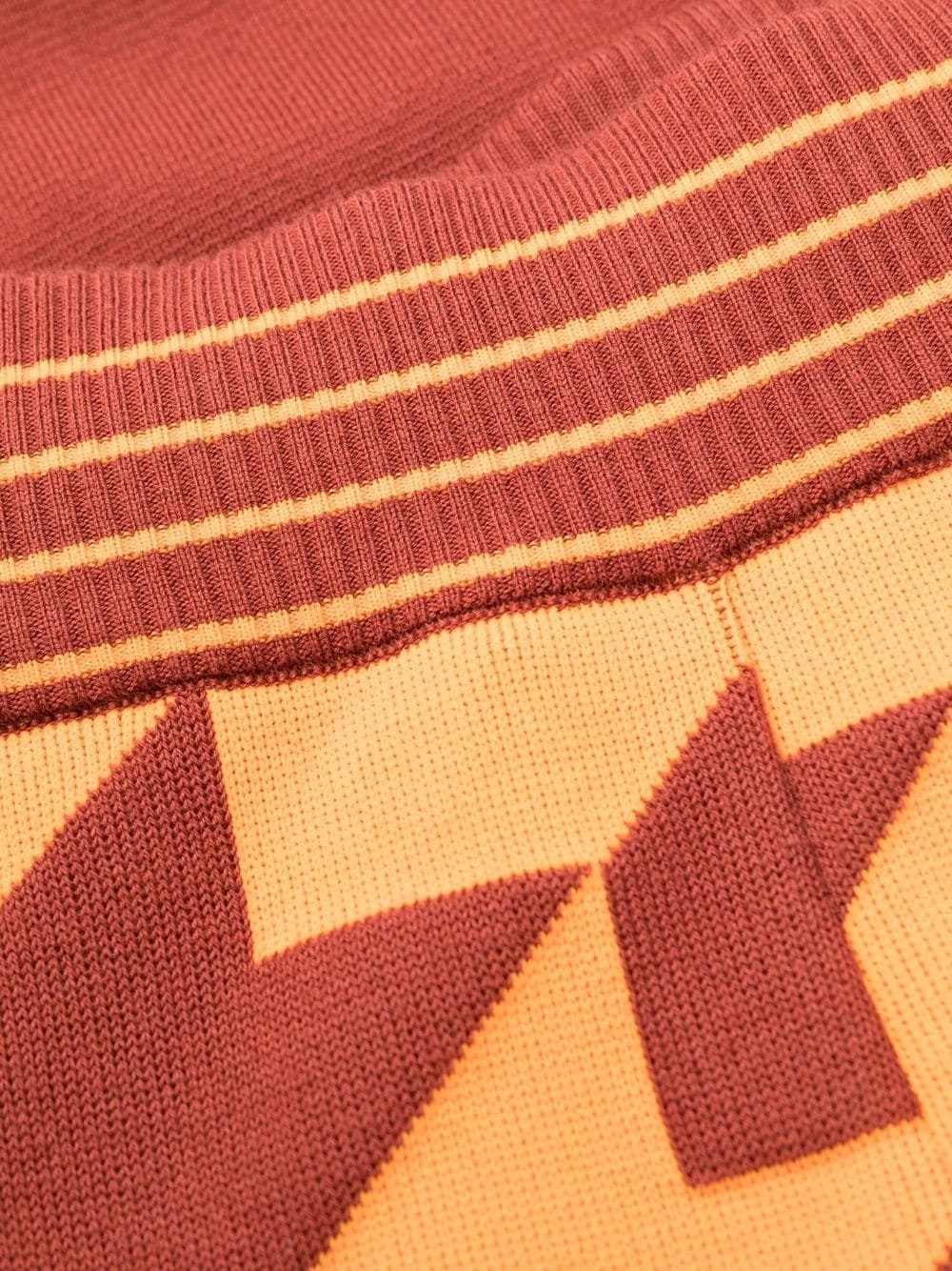 chevron-jacquard track pants - 6