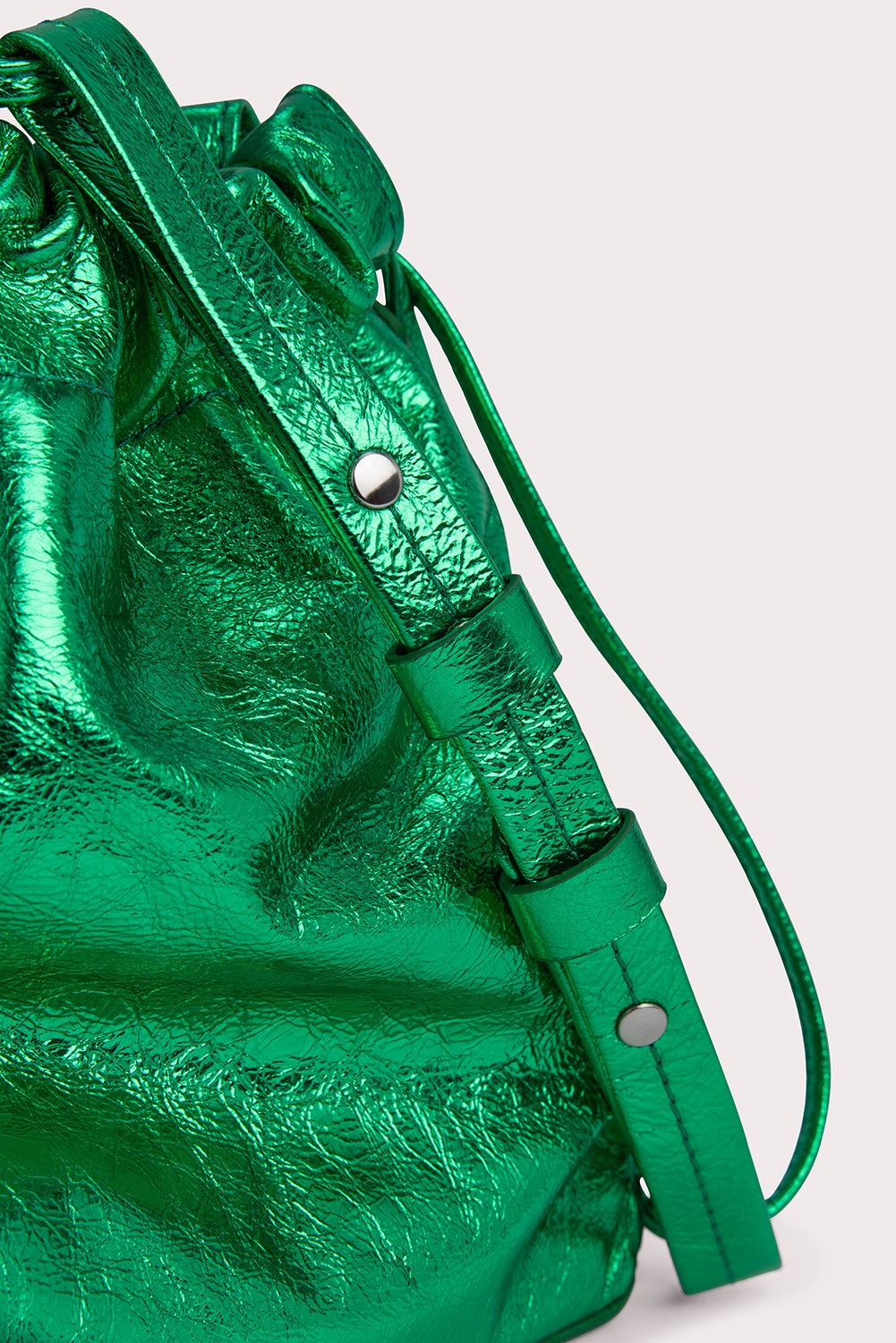 Mons Clover Green Metallic Leather - 6