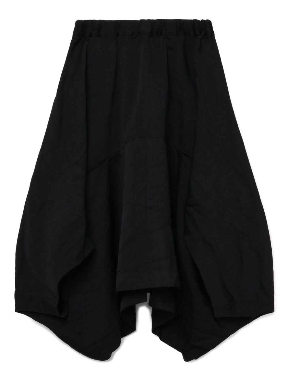 asymmetric high-rise midi skirt - 6