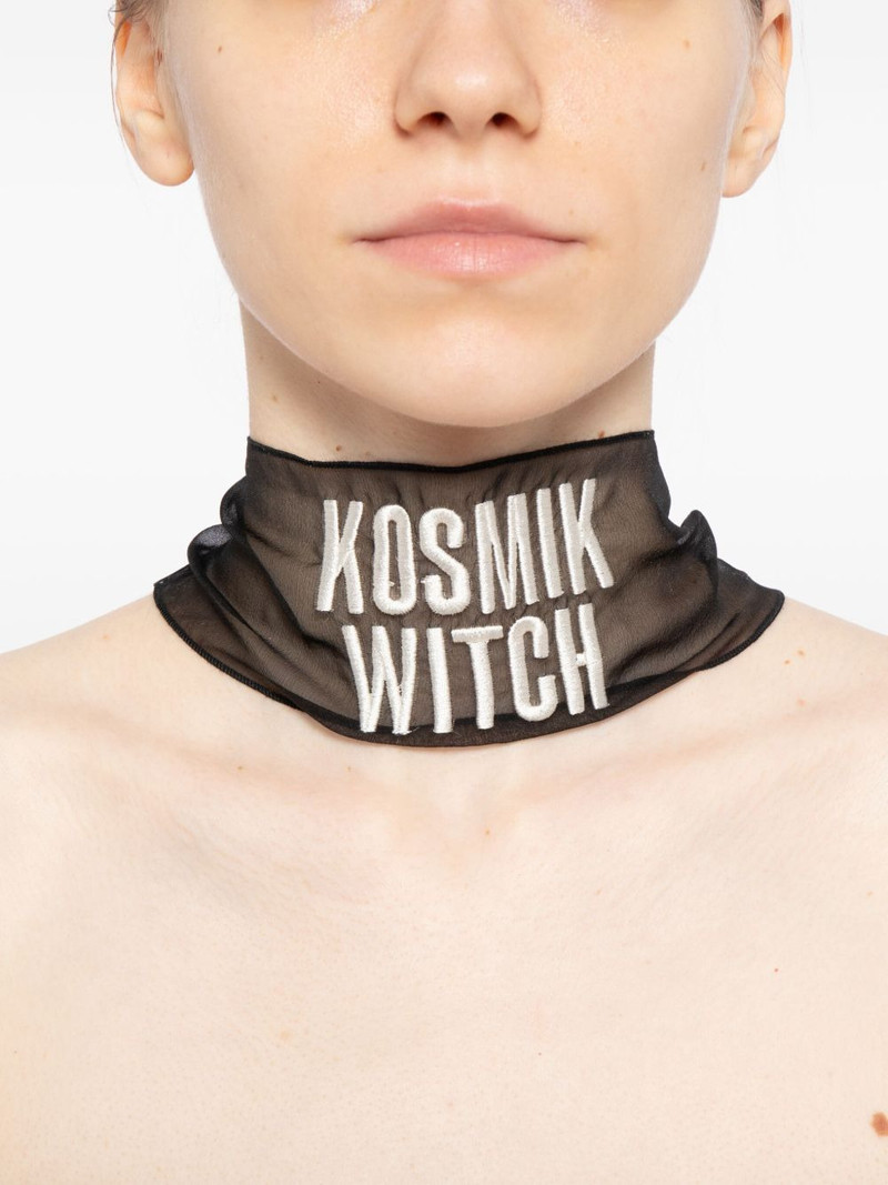 UNDERCOVER logo-embroidered necklace outlook