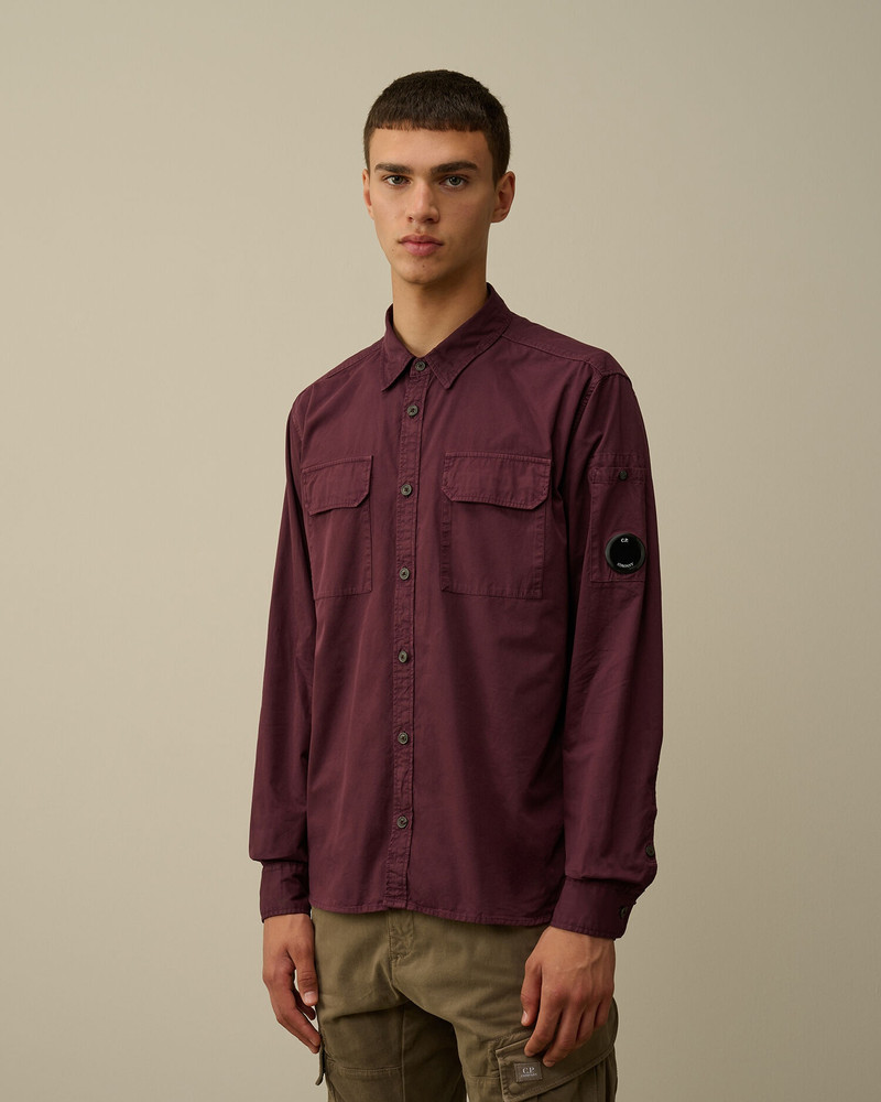 C.P. Company Organic Gabardine Buttoned Lens Shirt outlook