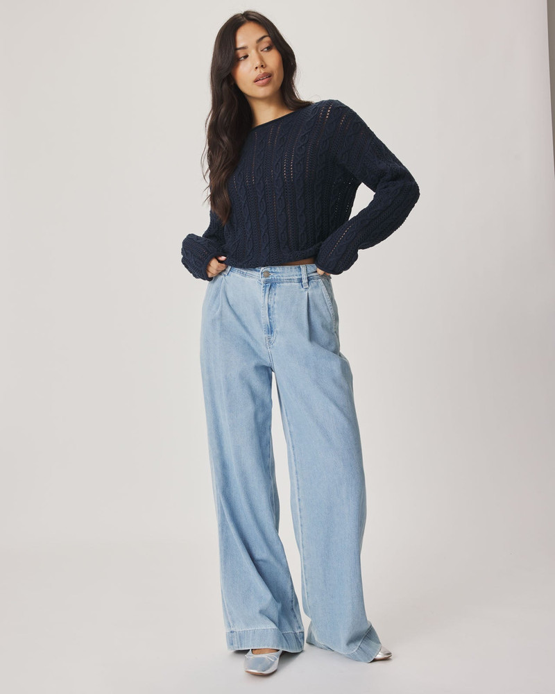 Splendid Brennan Cable Knit Sweater outlook
