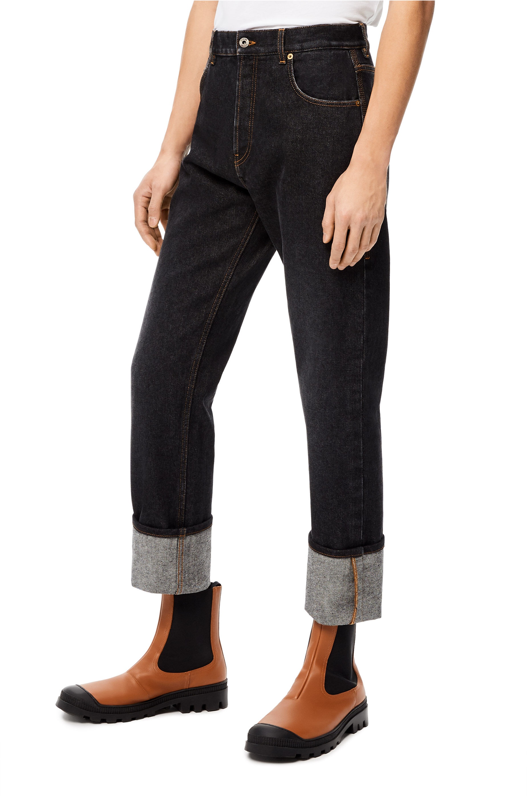 Tapered jeans in cotton - 3