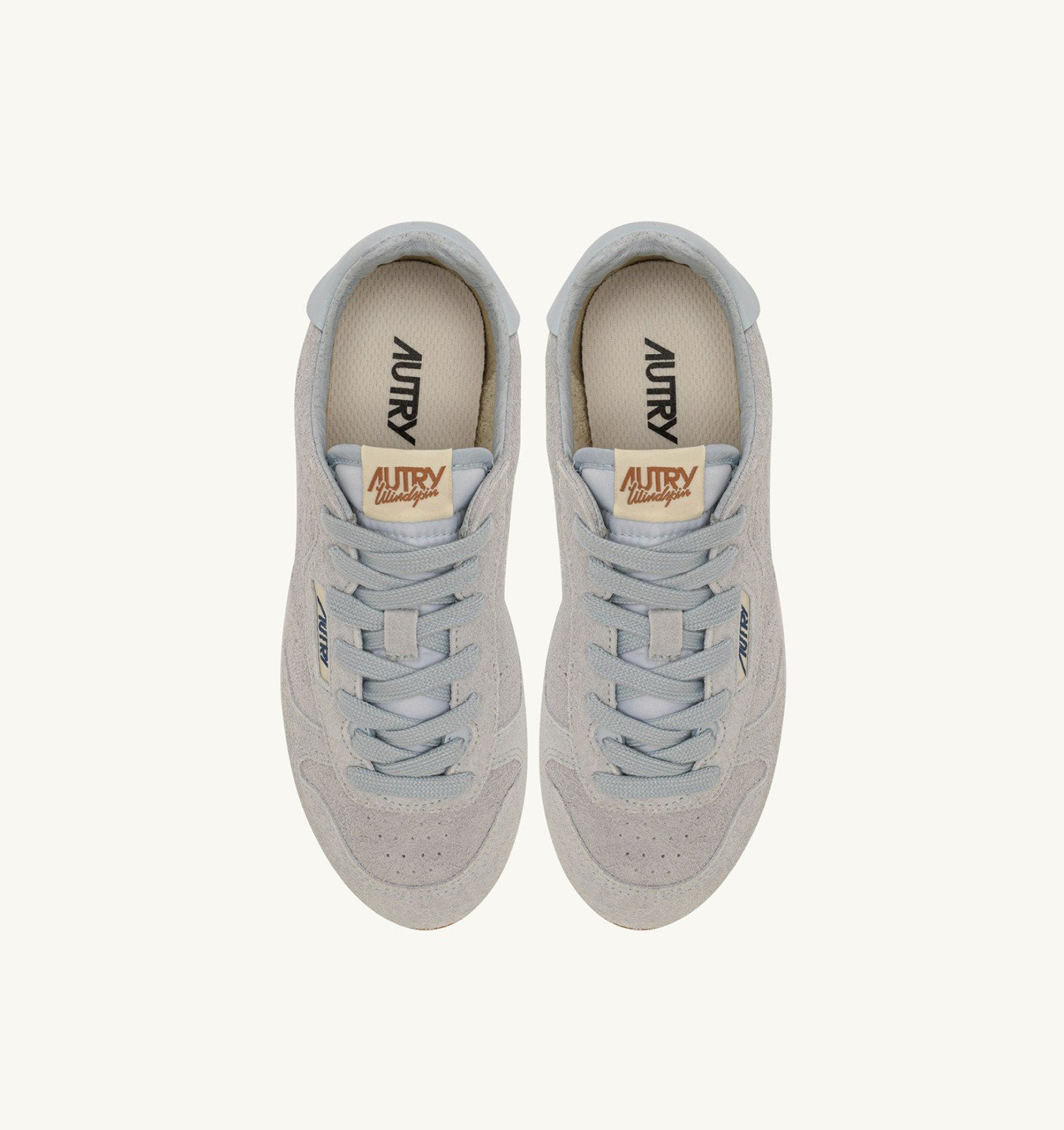 SNEAKERS WINDSPIN IN ICE WHITE SUEDE - 5