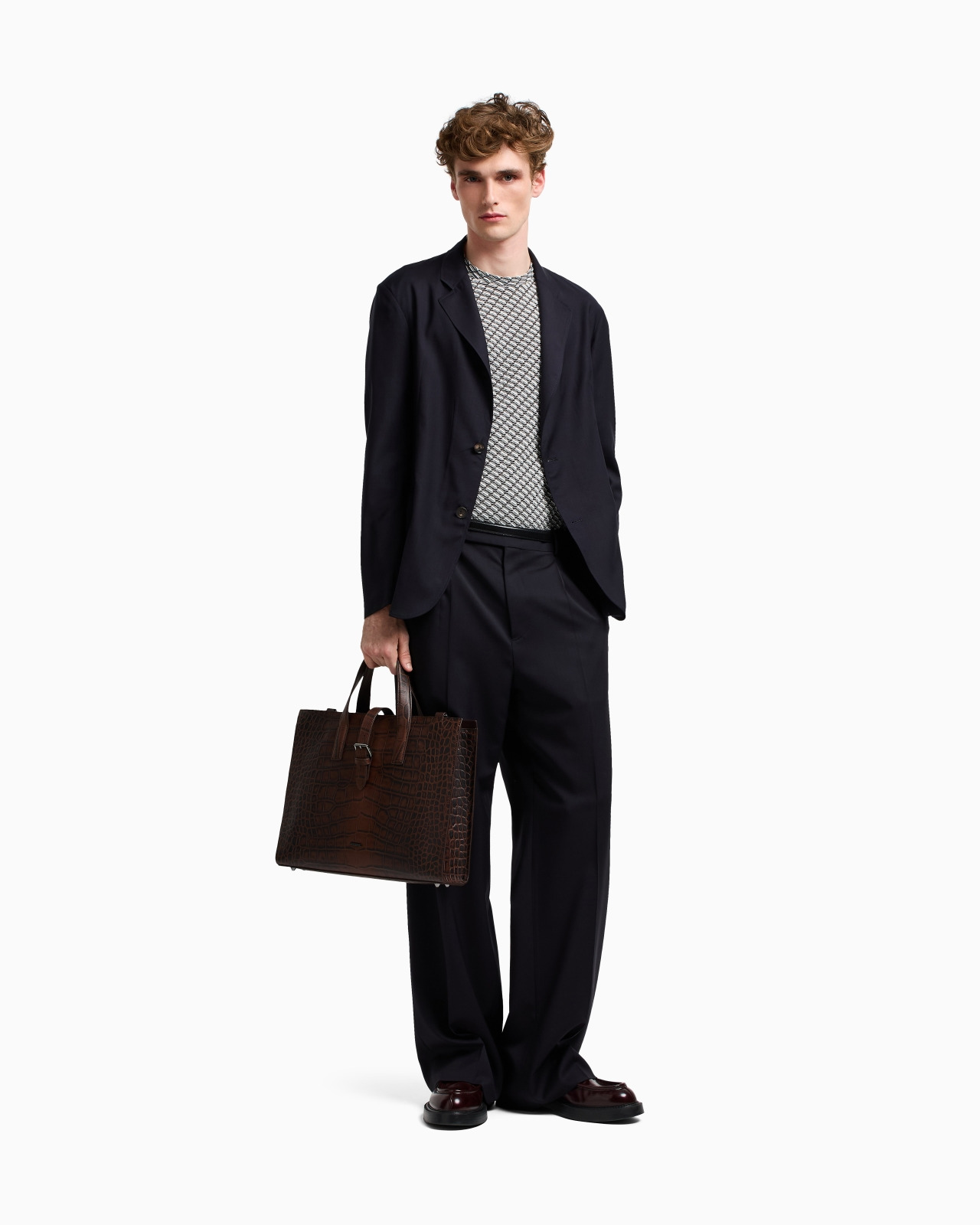 ICON VIRGIN-WOOL STRETCH-SERGE TROUSERS WITH DARTS - 2