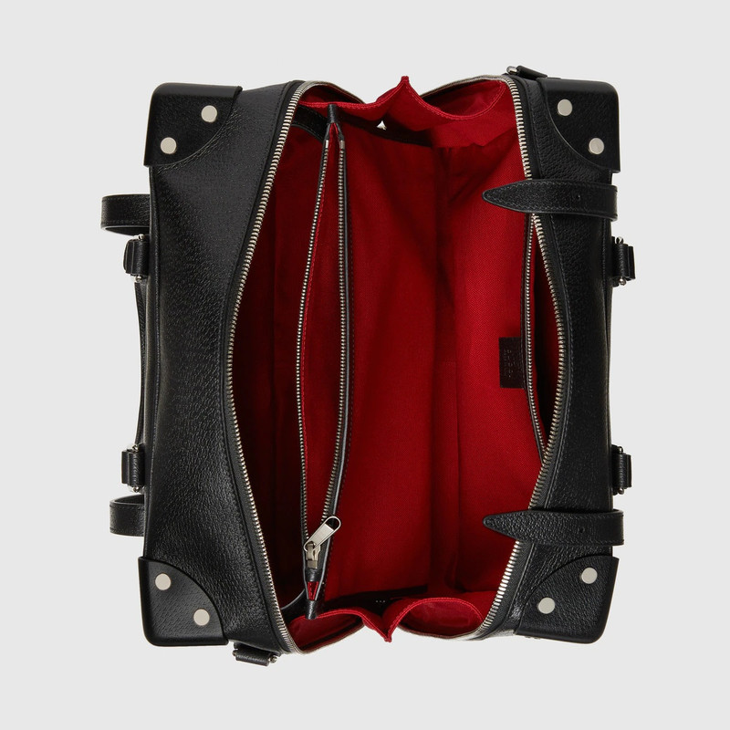 Leather mini suitcase 6