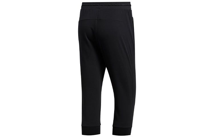 adidas M PNT 34 DK 3S Training Running Sports Slim Fit Cropped Pants Black FT2839 - 2