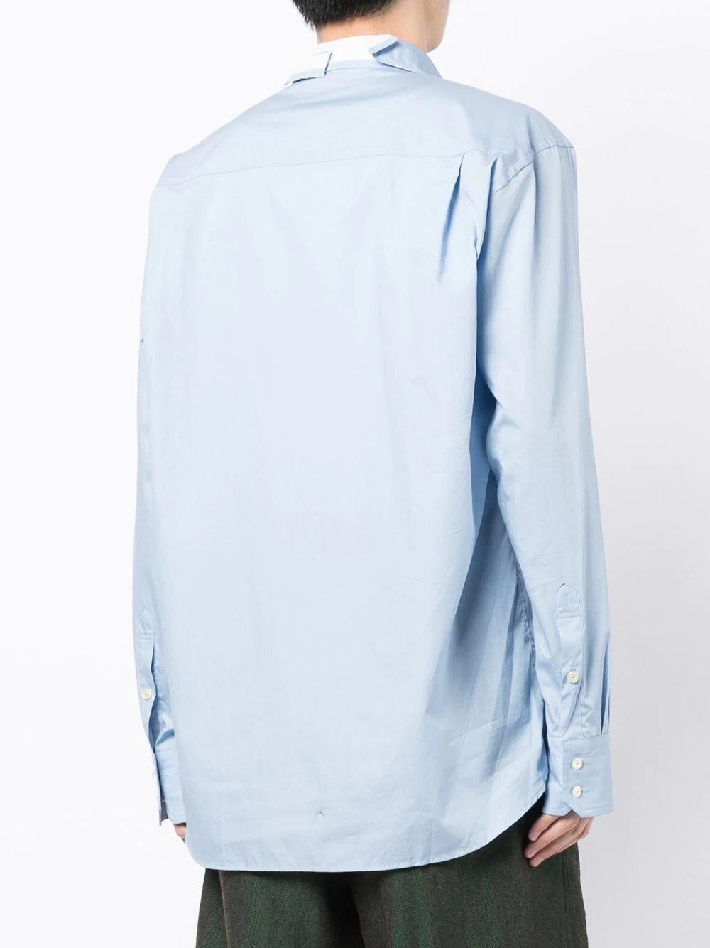 deconstructed long-sleeved shirt - 4