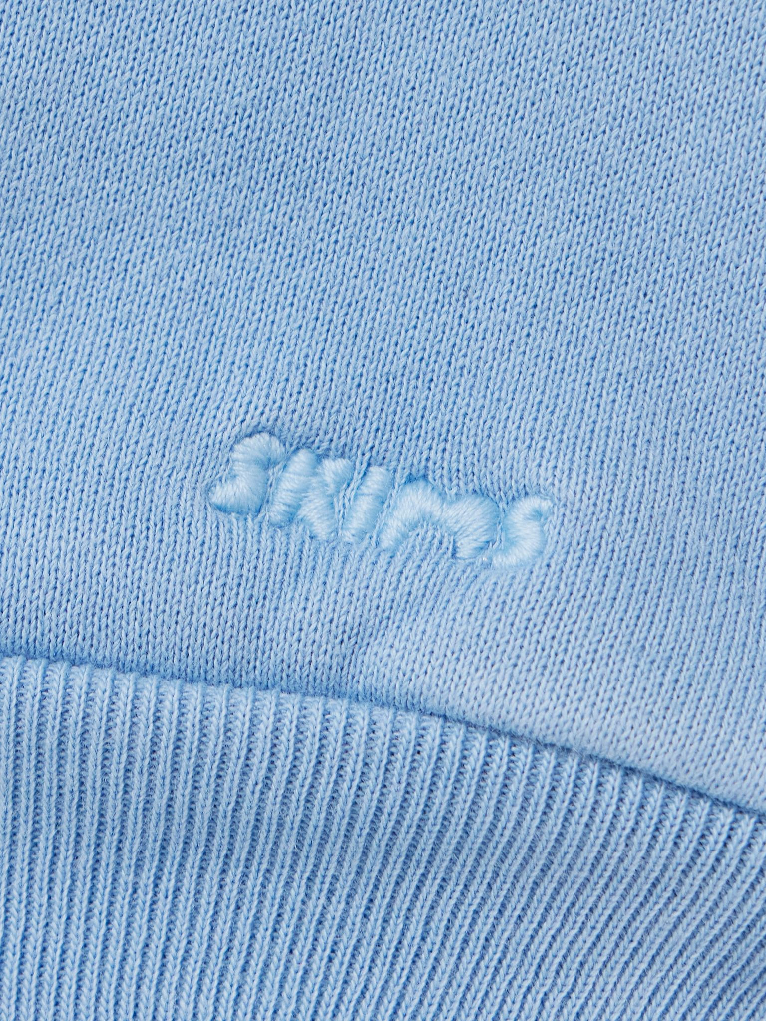 French Terry Zip Up Hoodie - Blue Bell Sky blue - 5