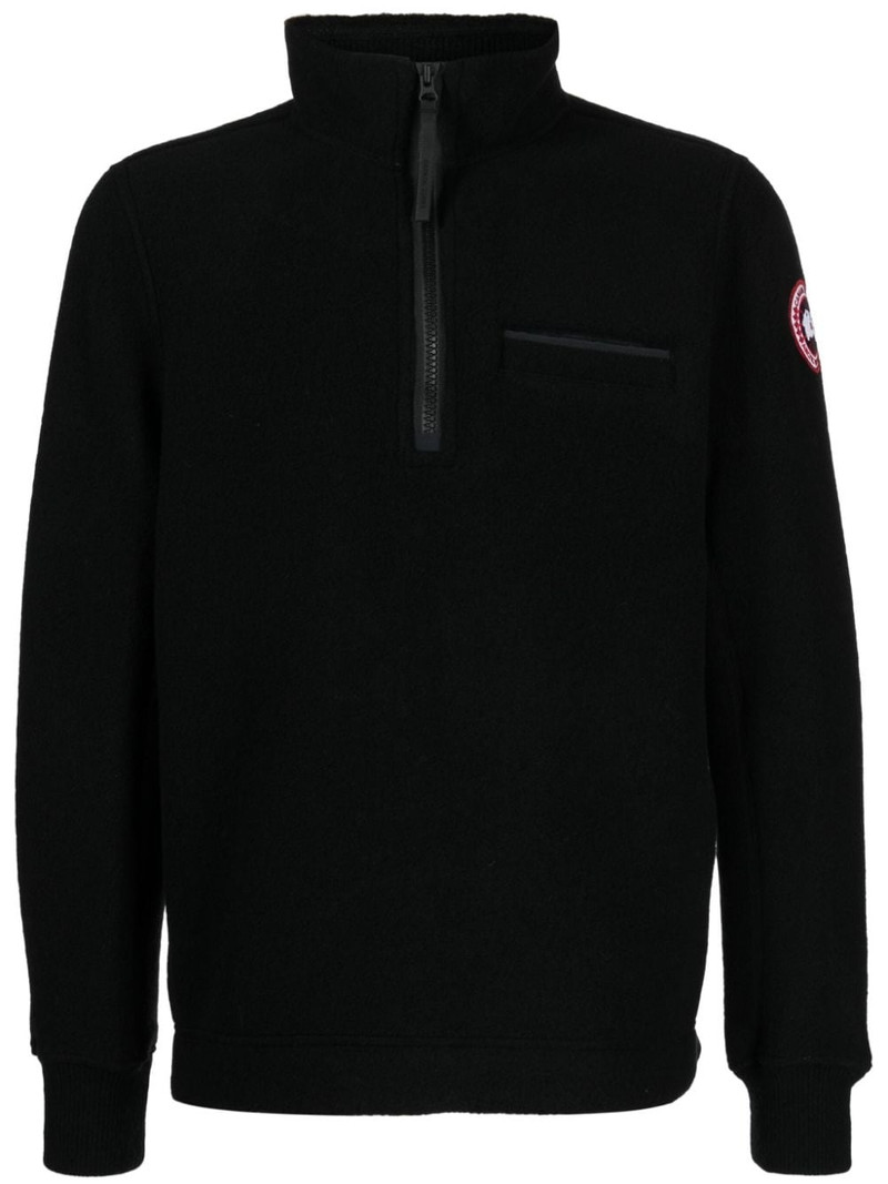 Lawson logo-print fleece sweatshirt 1