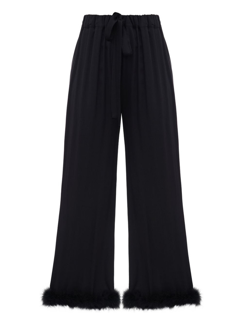 Bisou Bisou feather trousers 1
