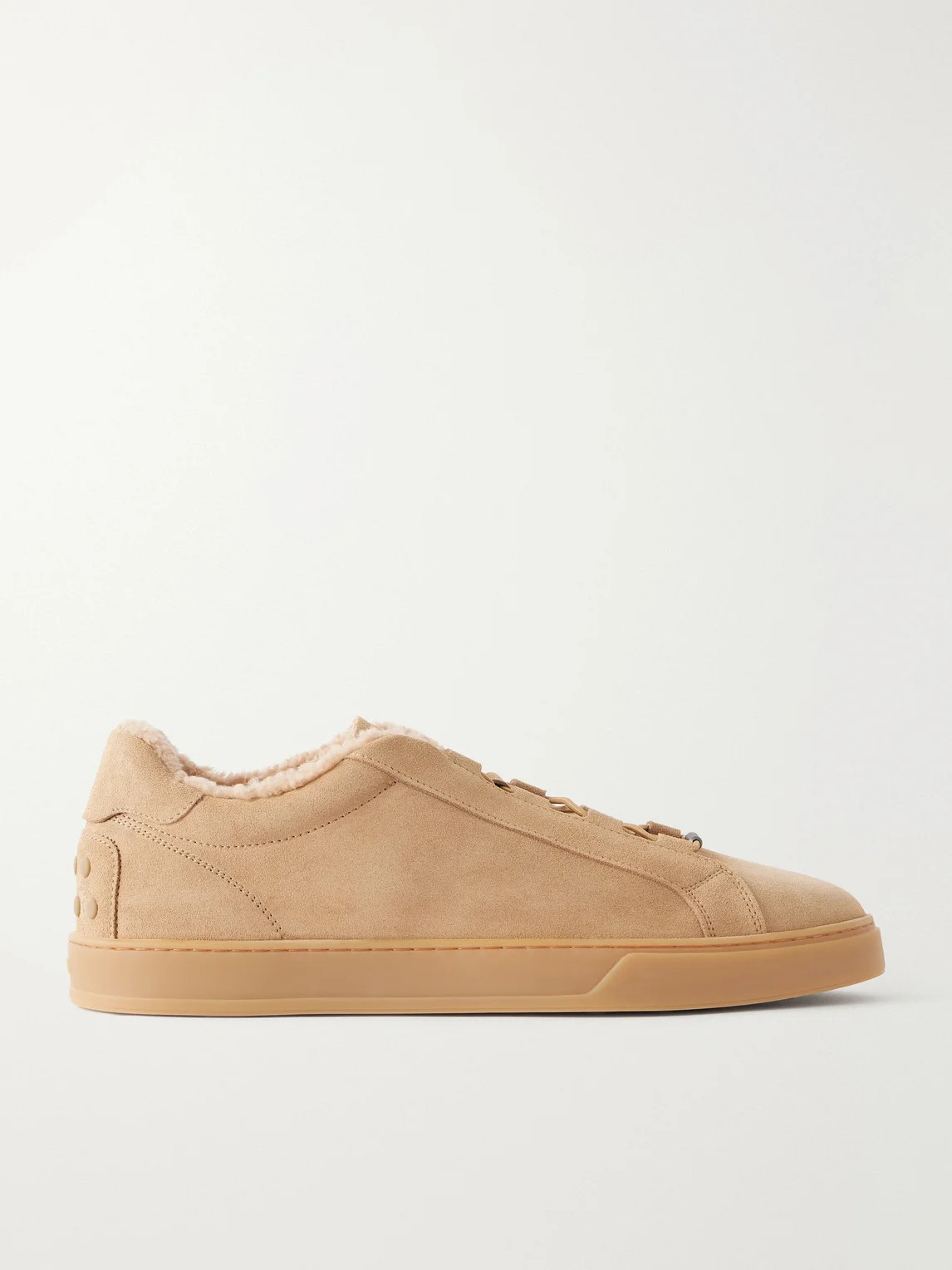 Cassetta 04L Shearling-Lined Suede Sneakers - 1