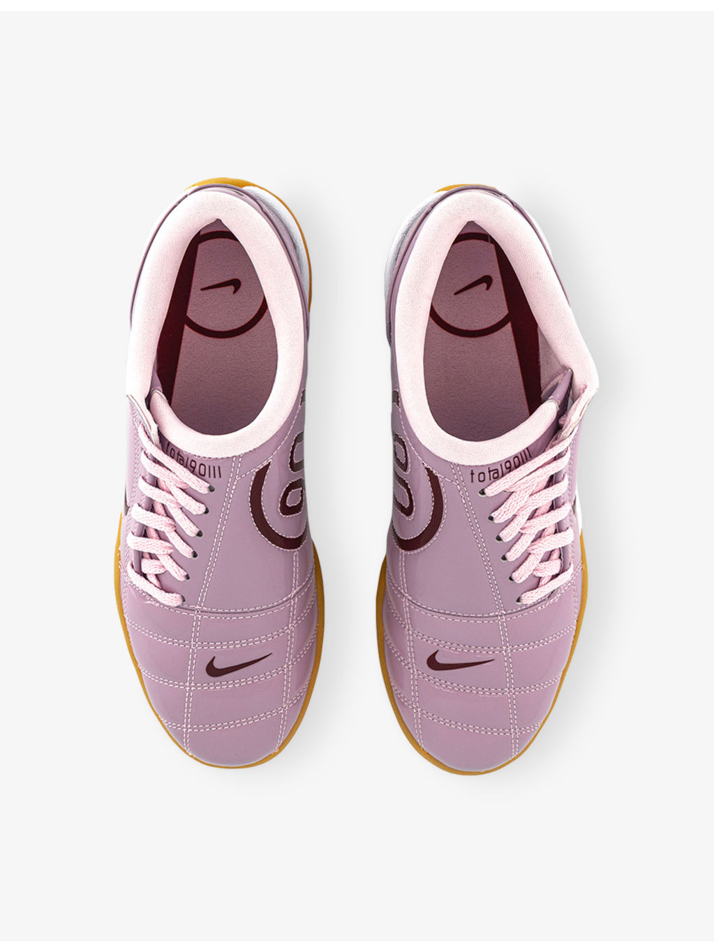 W T90 Patent-Leather Low-Top Trainers - 2