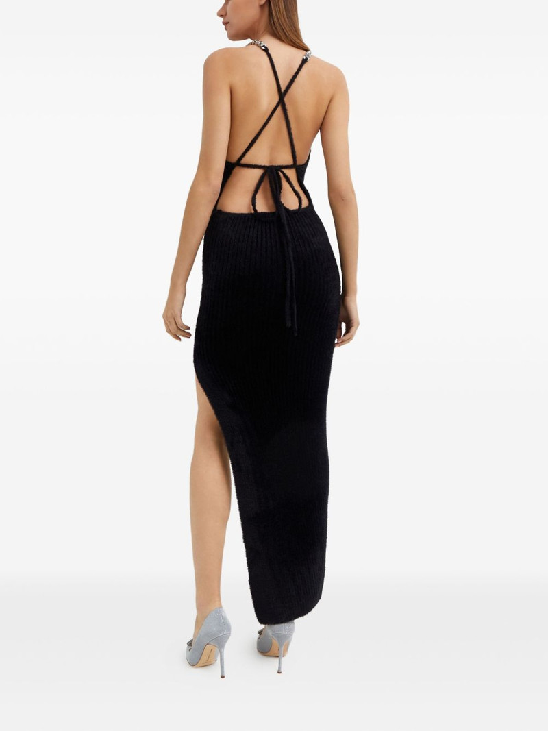 chain-strap asymmetric-hem dress 4