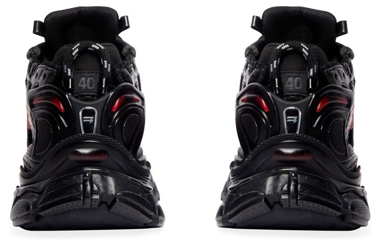 Balenciaga Runner Graffiti Sneakers 'Black and Red Mesh and Nylon' 677403W3RBQ1060 - 6