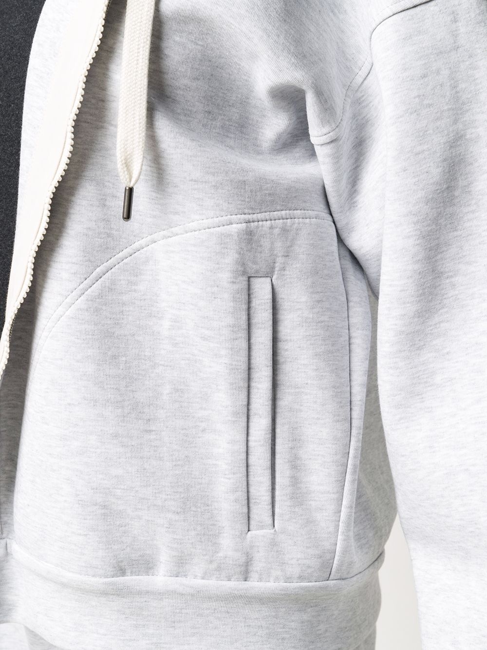 drop shoulders drawstring hoodie - 5