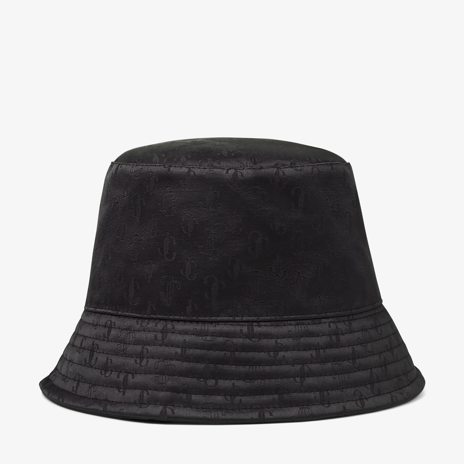 Renata
Black Cotton and Silk JC Monogram-Jacquard Bucket Hat - 1