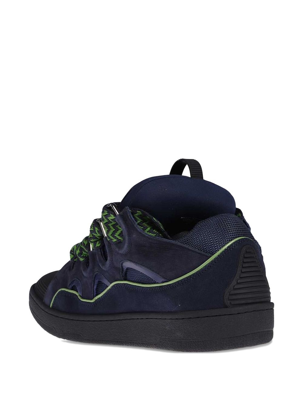 lace-up leather sneakers - 3