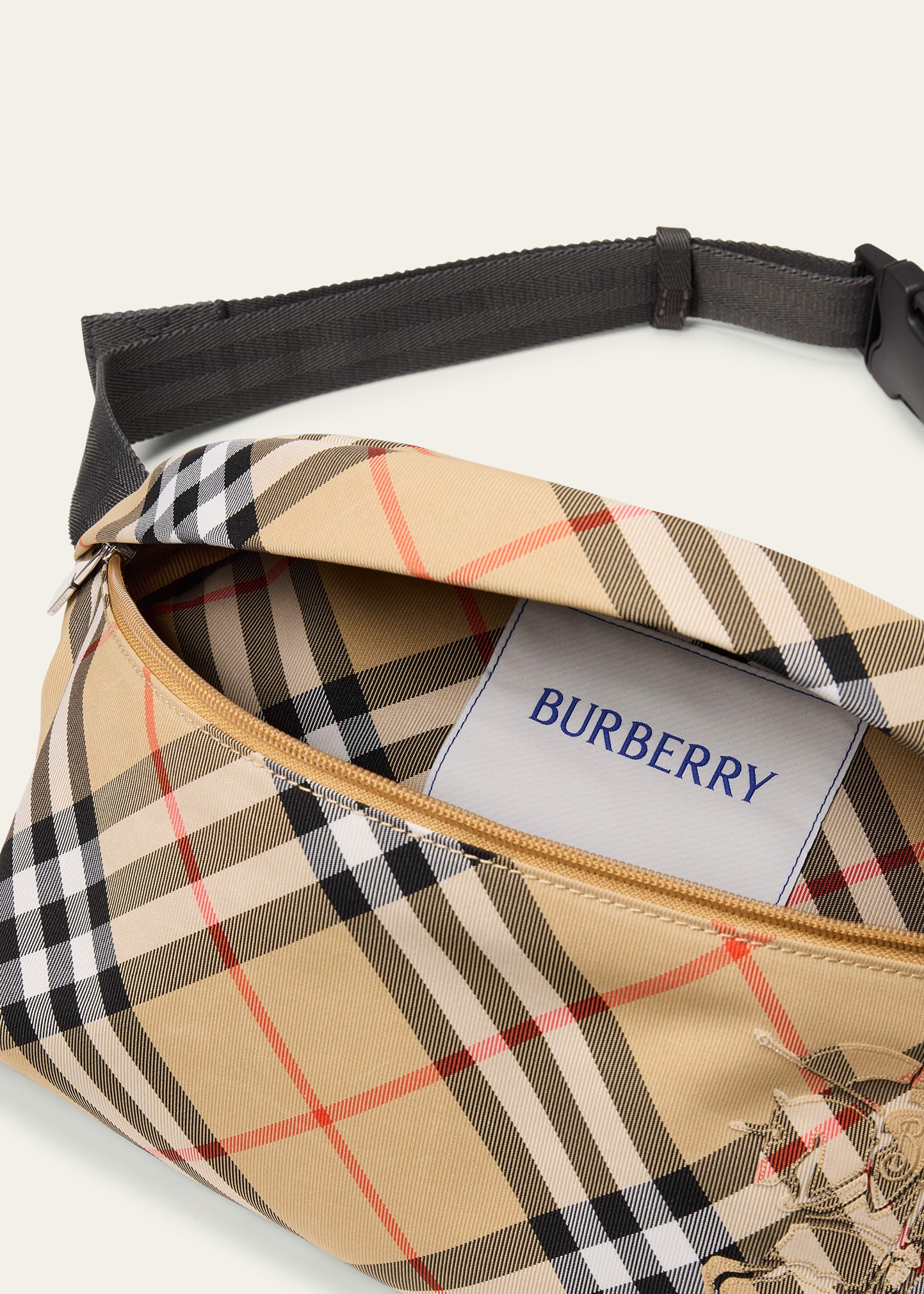 Men's Essential Check Belt Bag - 4