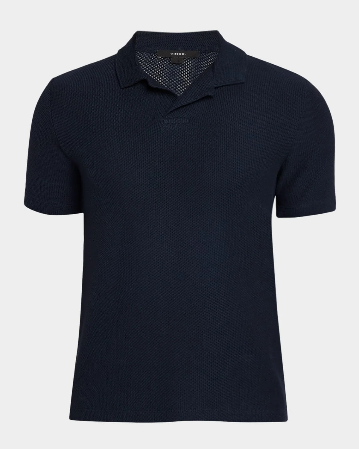 Men's Honeycomb Johnny Collar Polo Shirt - 1