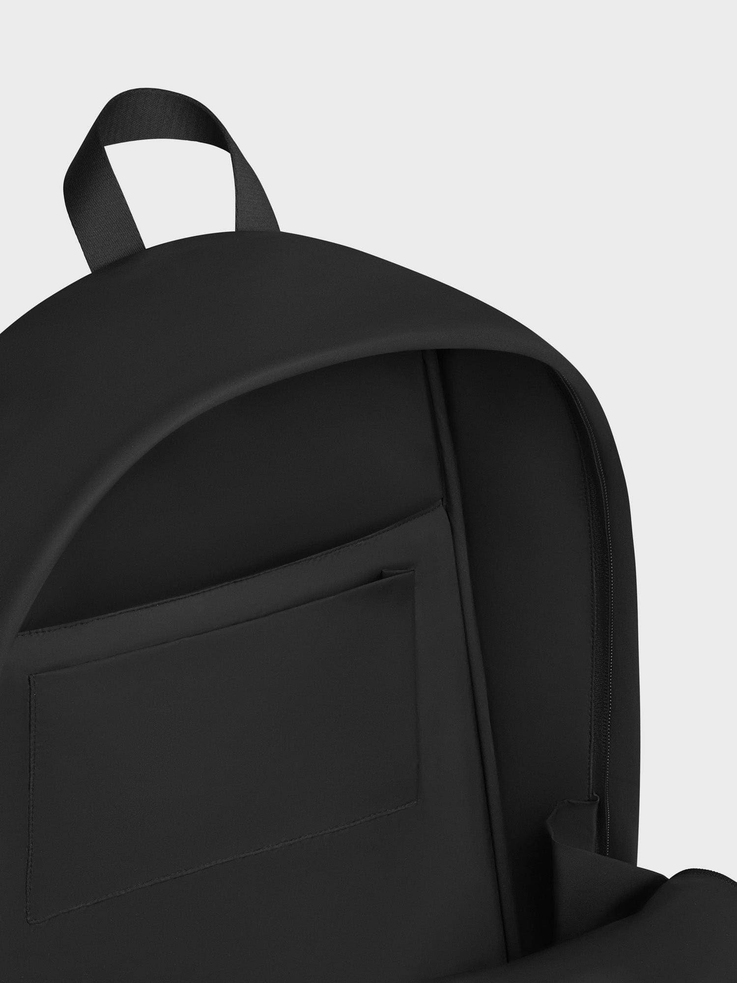 Nylon Padded Backpack - Black - 5