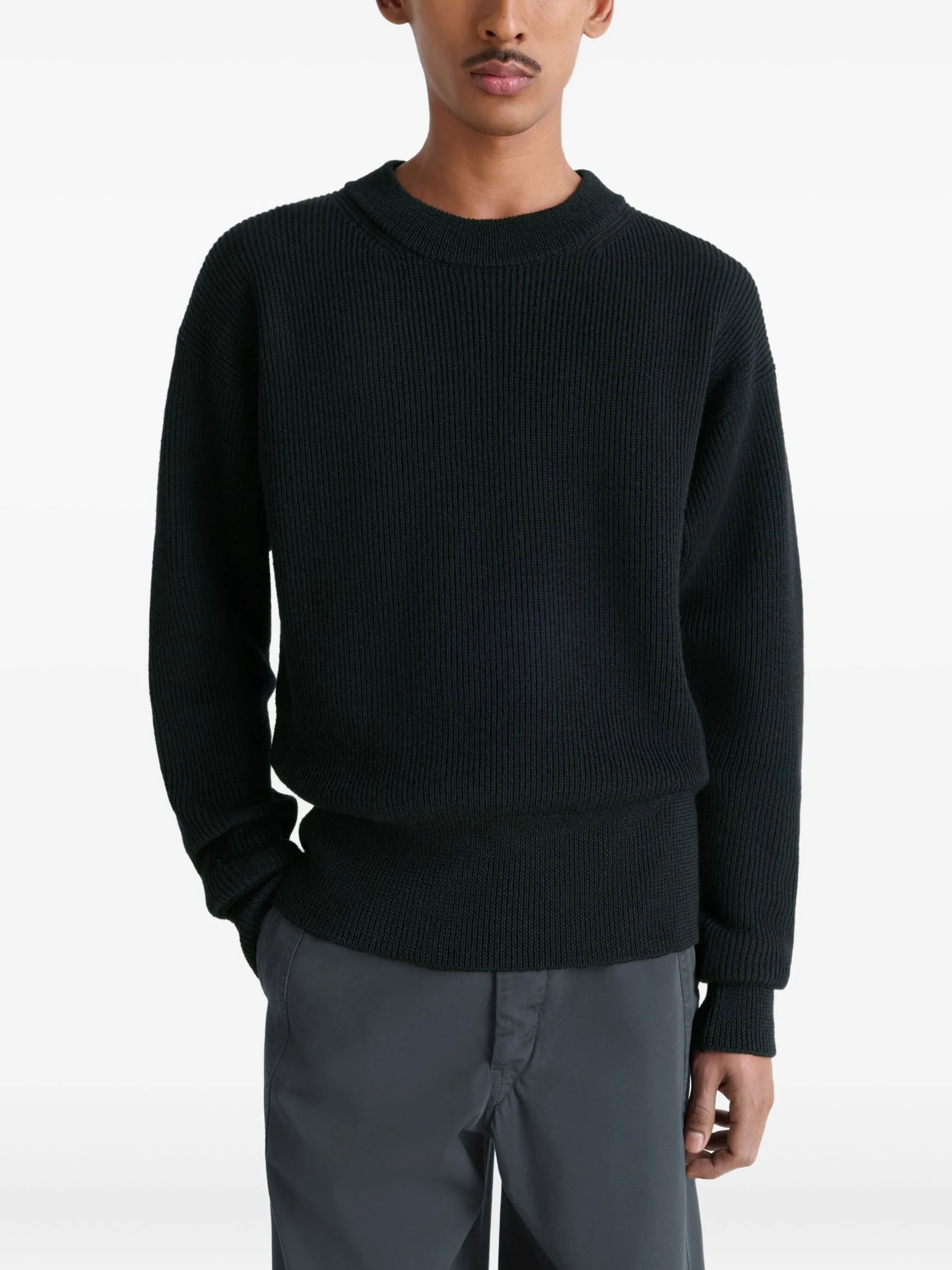 Lemaire Ribbed Wool Crewneck Sweatshirt - 5