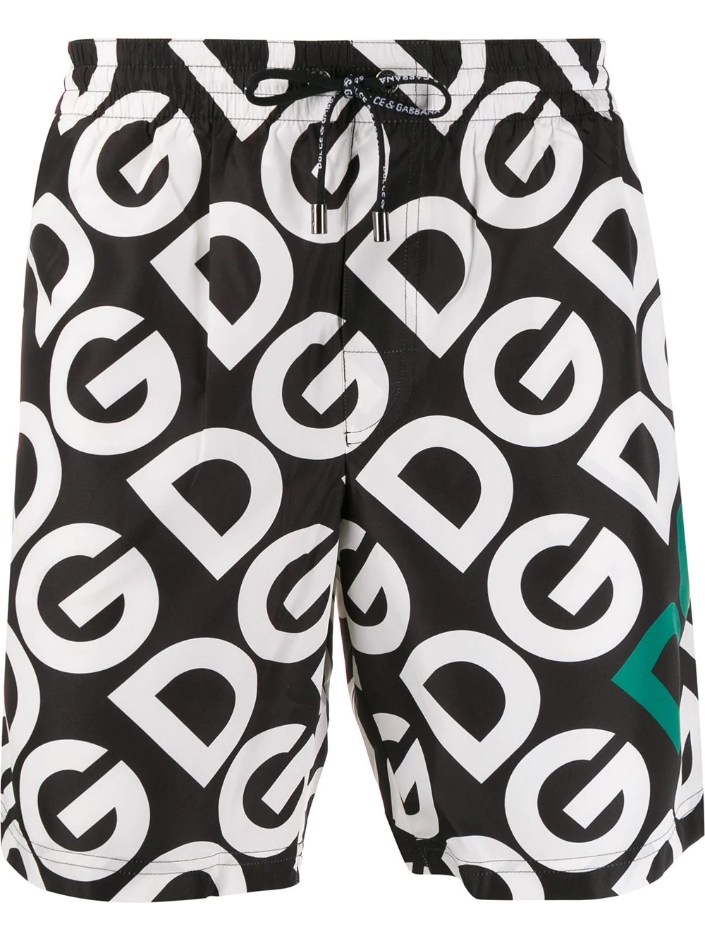 logo print swimming shorts - 1