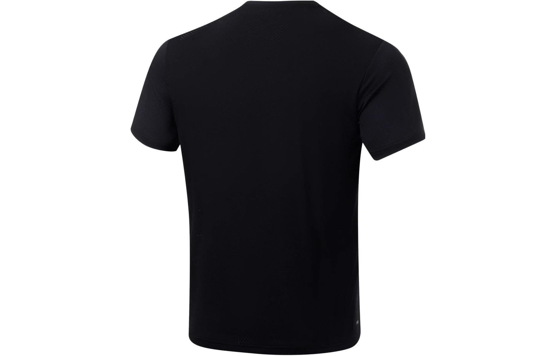 Li-Ning Logo Running T-shirt 'Black' ATST073-1 - 2