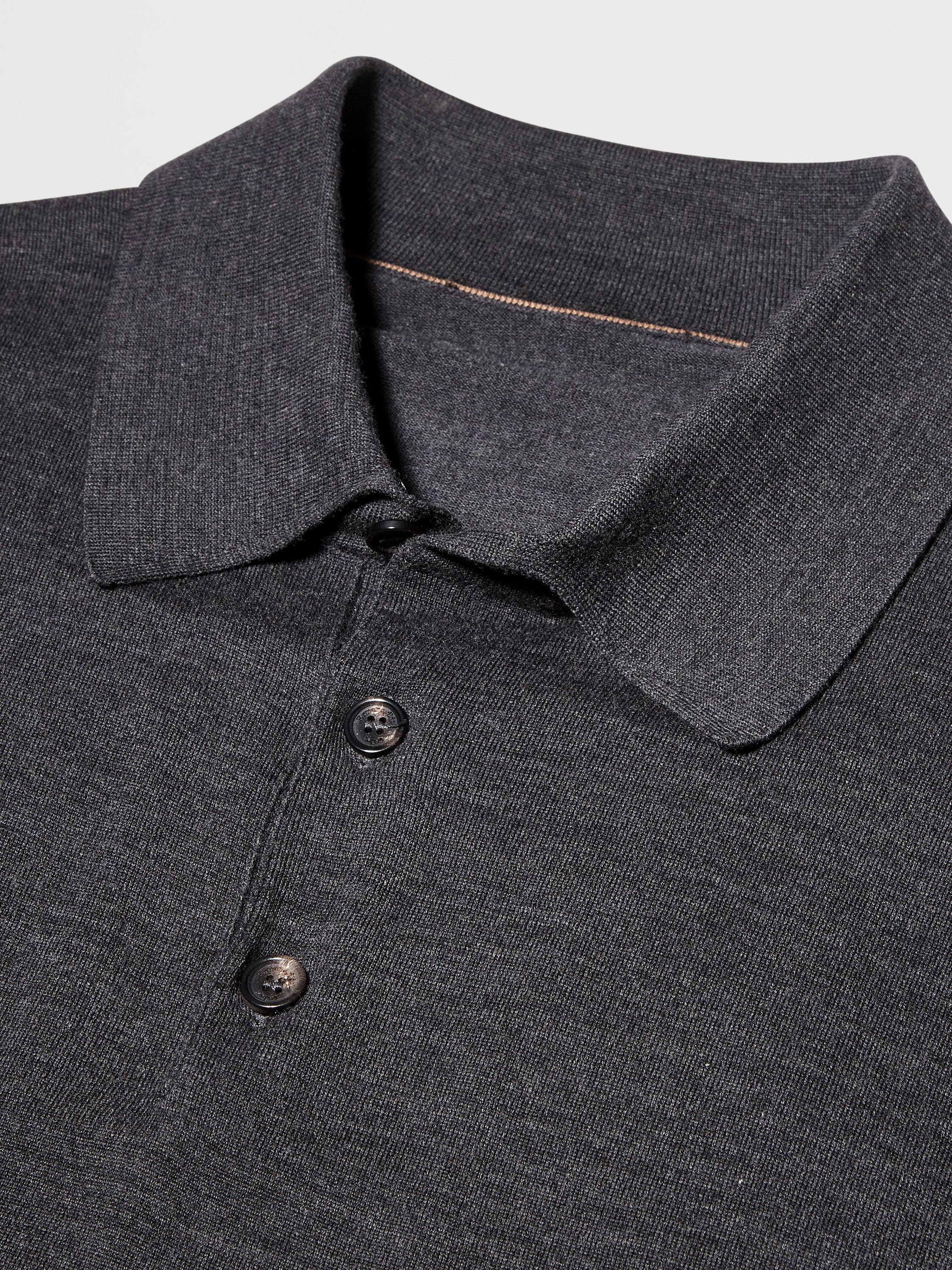 DARK GREY 12MILMIL12 WOOL POLO - 4