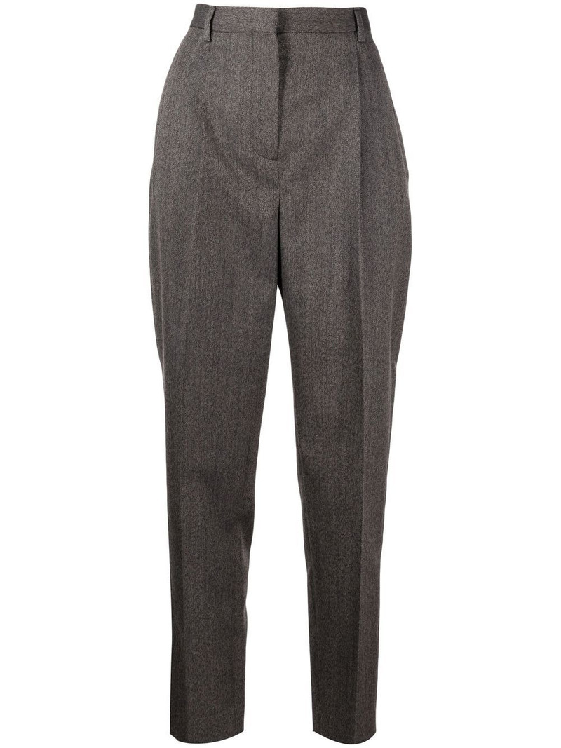 high-waisted tapered trousers 1