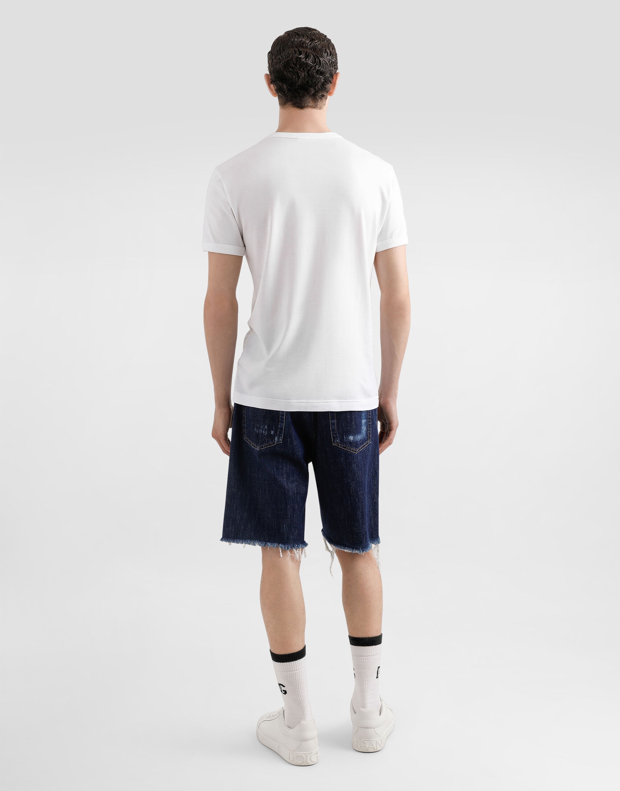 Cotton T-shirt with heraldic patch - 3
