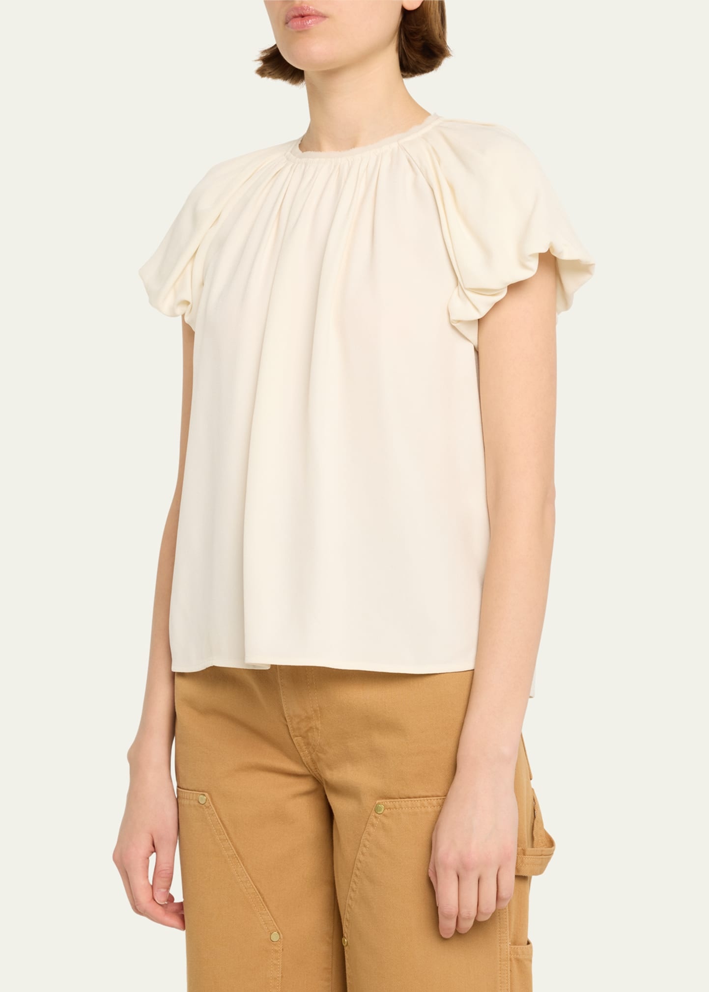 Astra Short Puff-Sleeve Top - 4