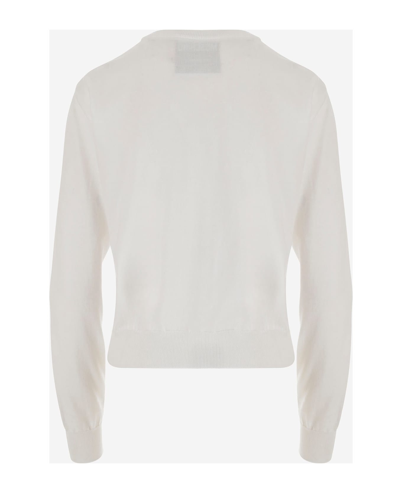 Cotton Pullover With Teddy Pattern - 2