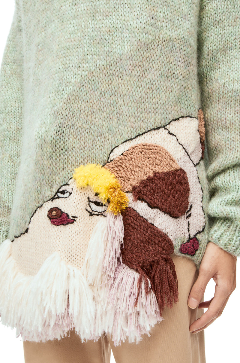 Heen embroidered sweater in wool 5