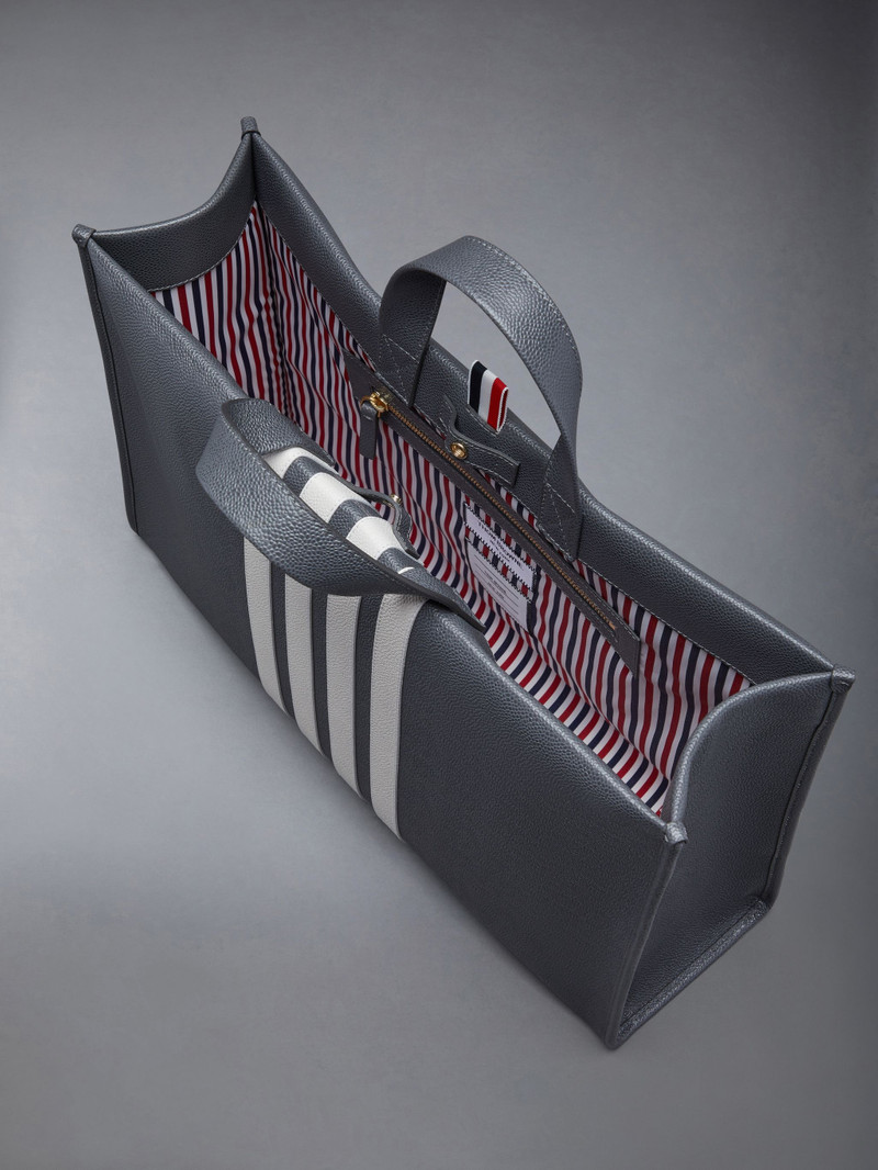 Pebble Grain 4-Bar Squared Tote 5