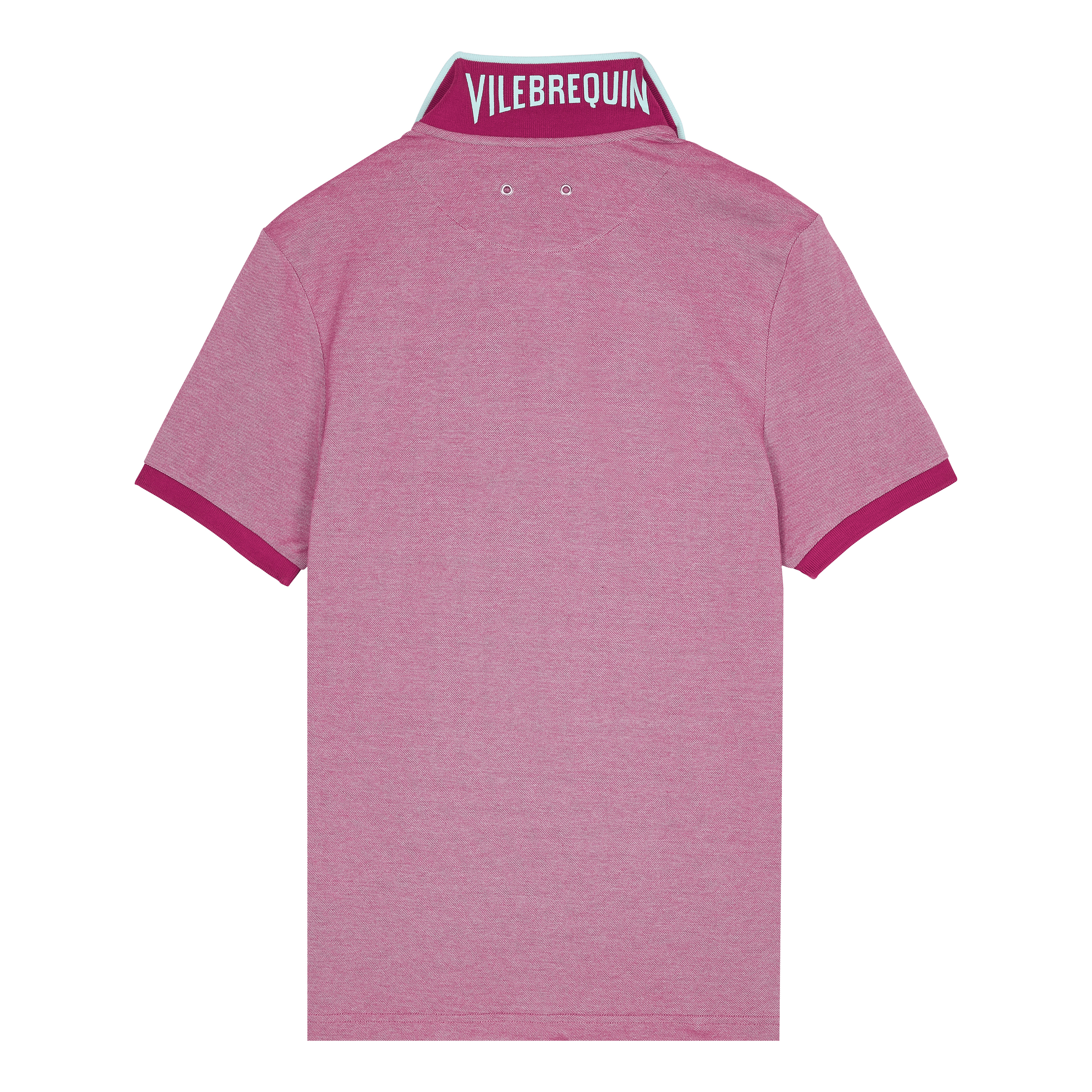 Men Cotton Changing Color Pique Polo Shirt - 2
