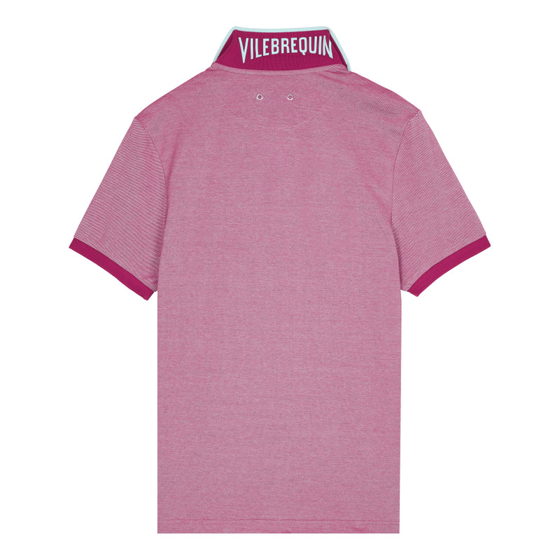 Men Cotton Changing Color Pique Polo Shirt 2